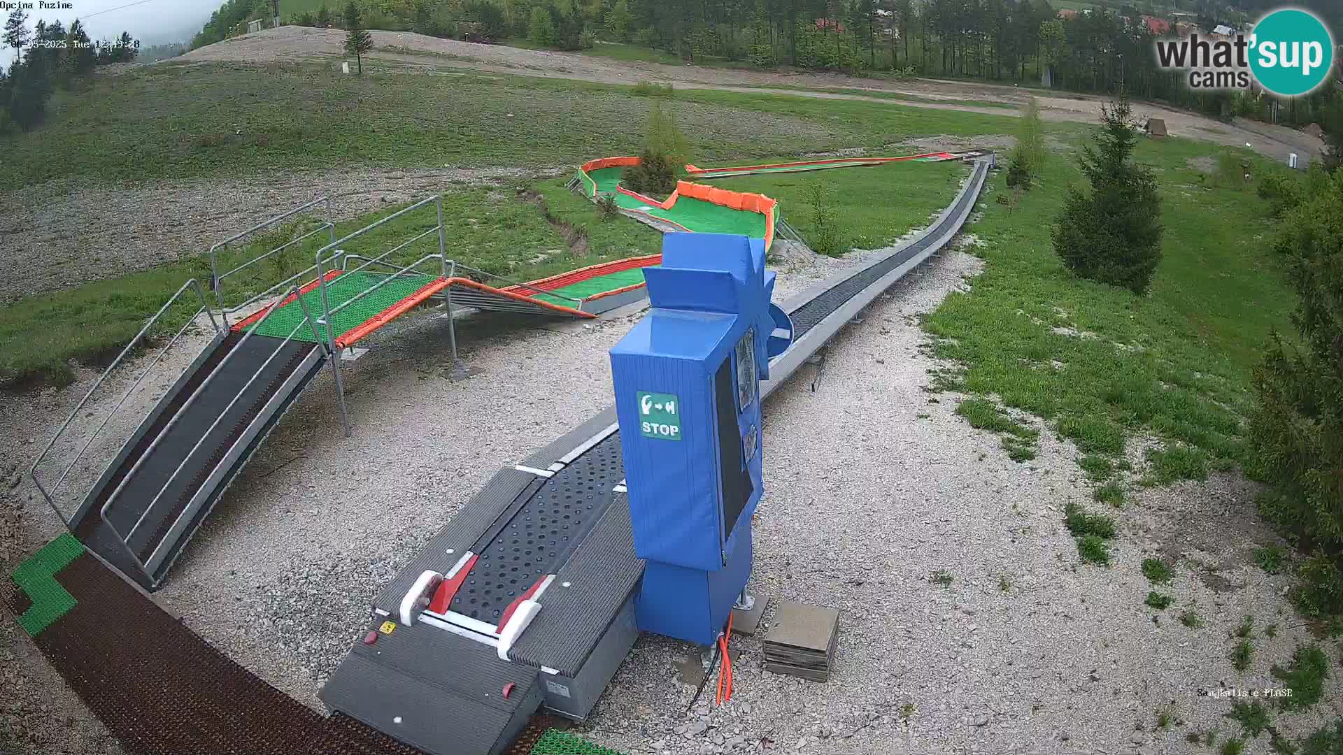 Live webcam Pista da slittino Fužine – Croazia