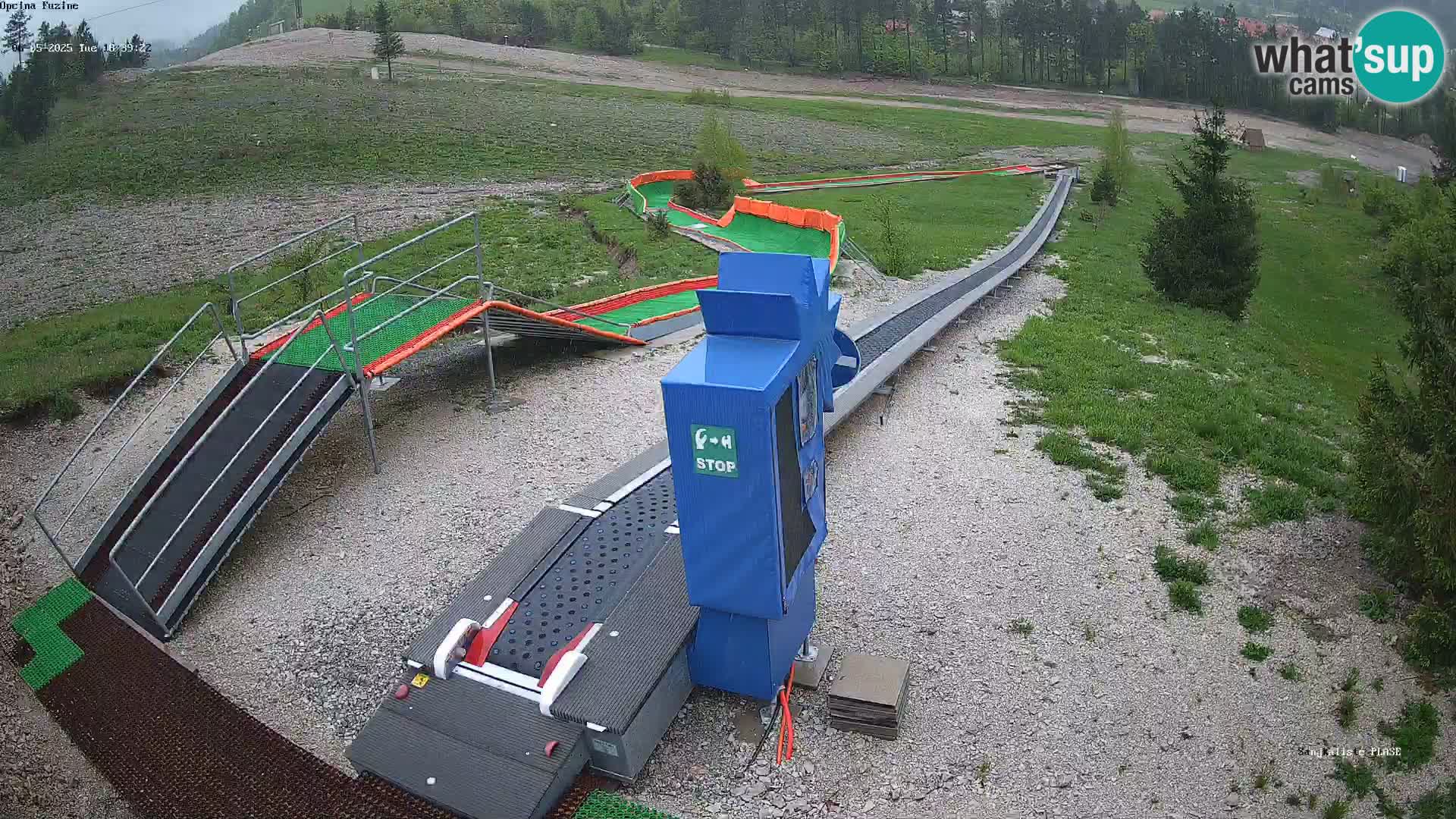 Webcam en direct Piste de luge de Fužine – Croatie