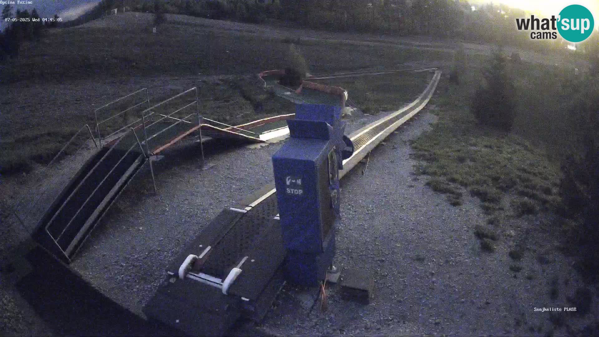 Live webcam Pista da slittino Fužine – Croazia