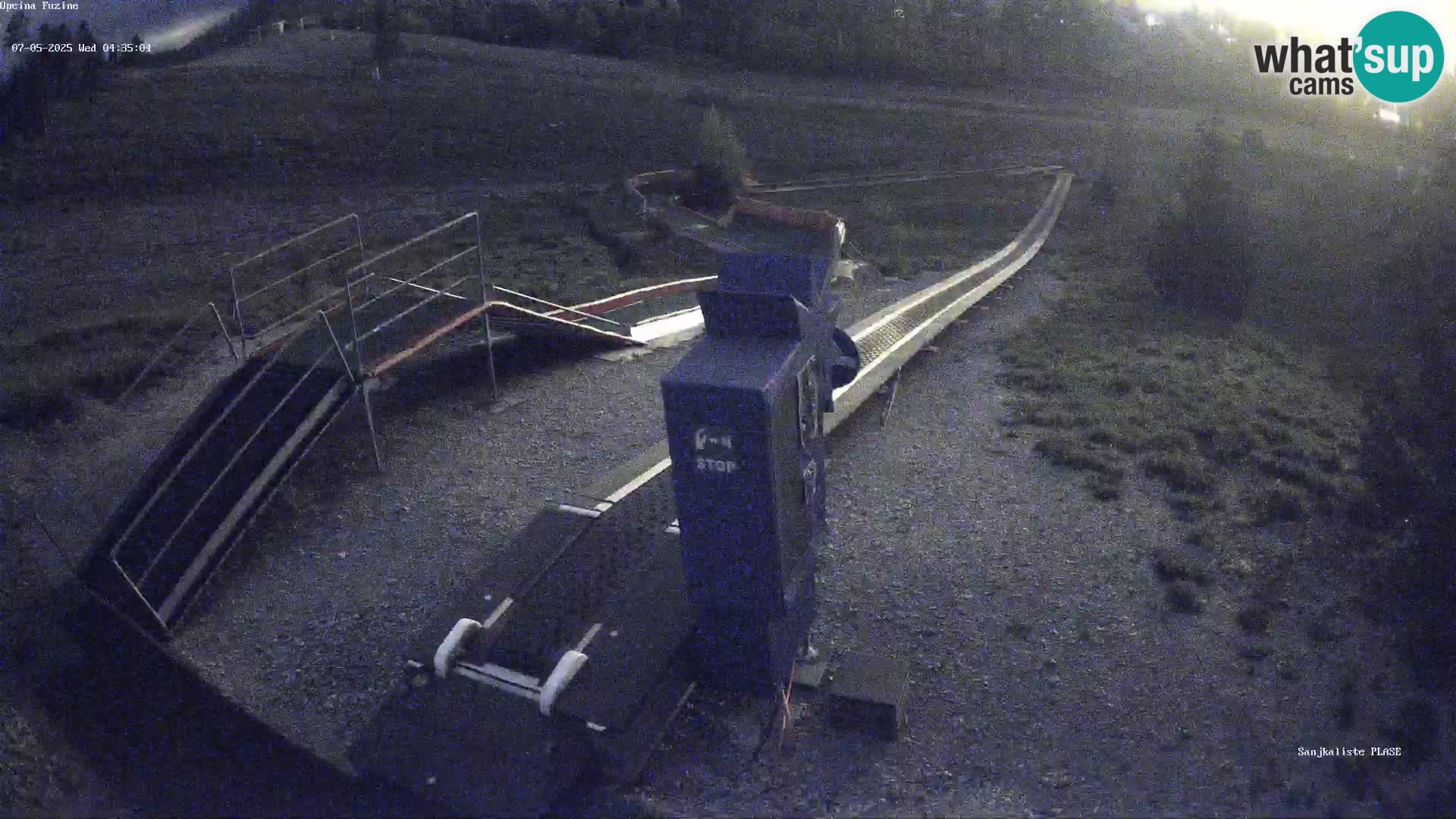 Live webcam Pista da slittino Fužine – Croazia