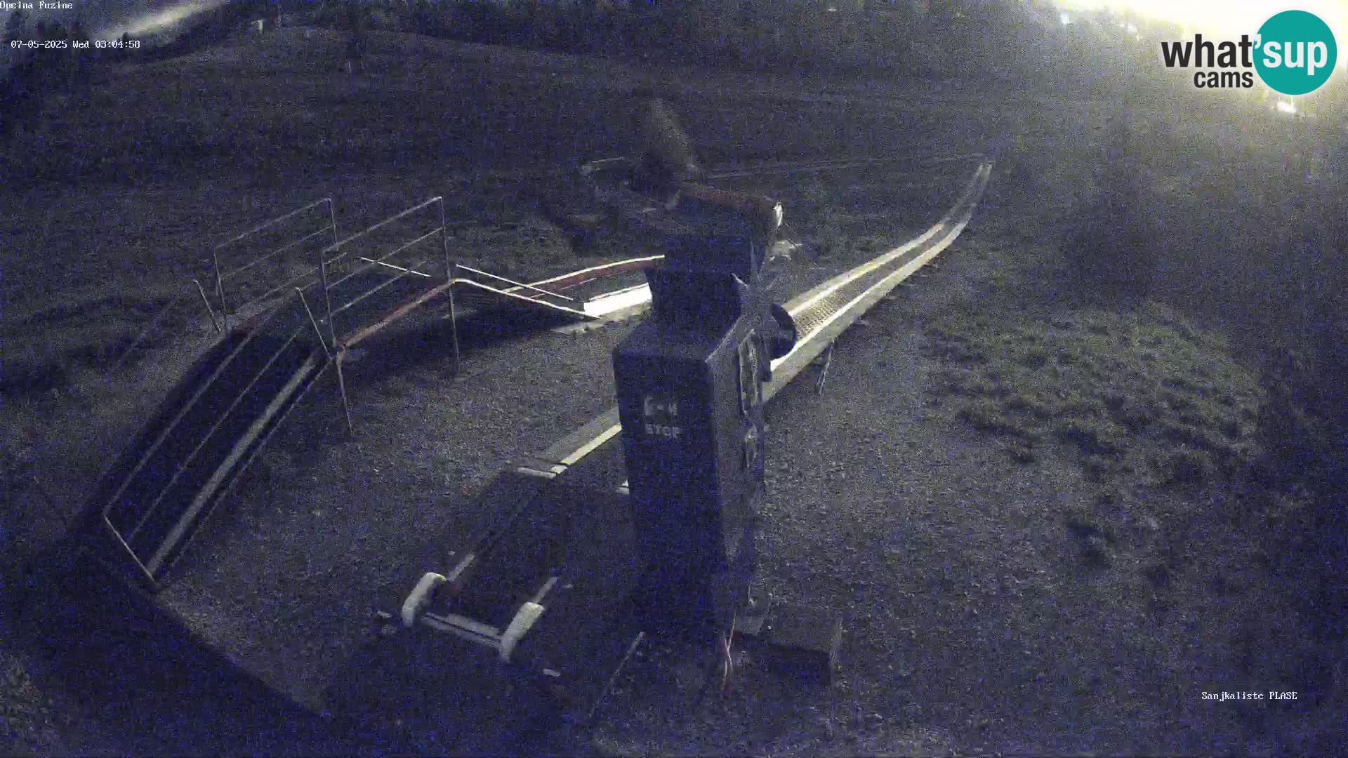 Webcam en vivo Pista de trineo Fužine – Croacia