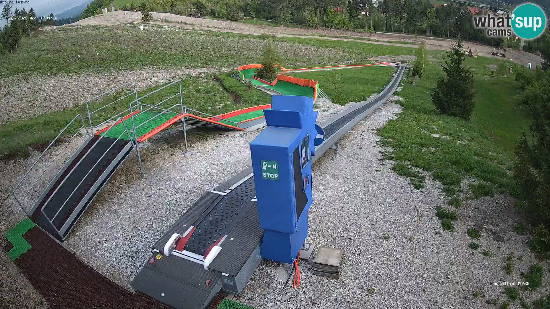 Live webcam Fužine toboggan run – Croatia