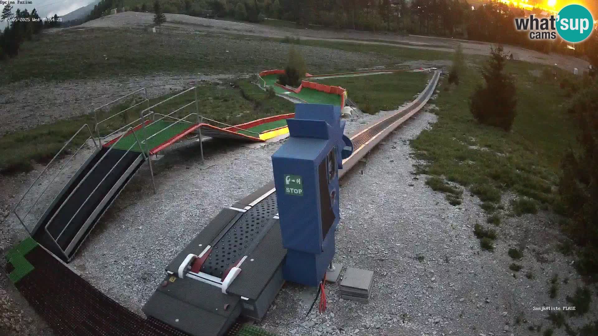 Live webcam Pista da slittino Fužine – Croazia