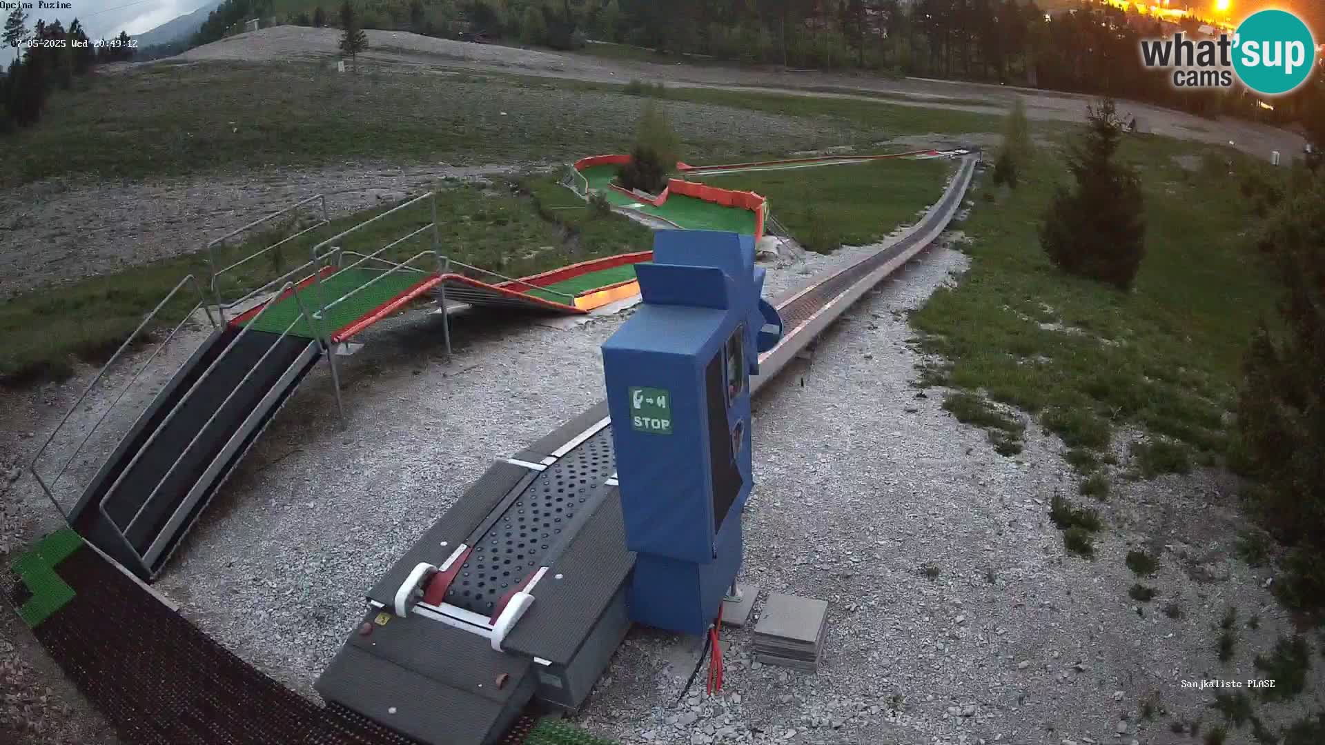 Webcam en direct Piste de luge de Fužine – Croatie