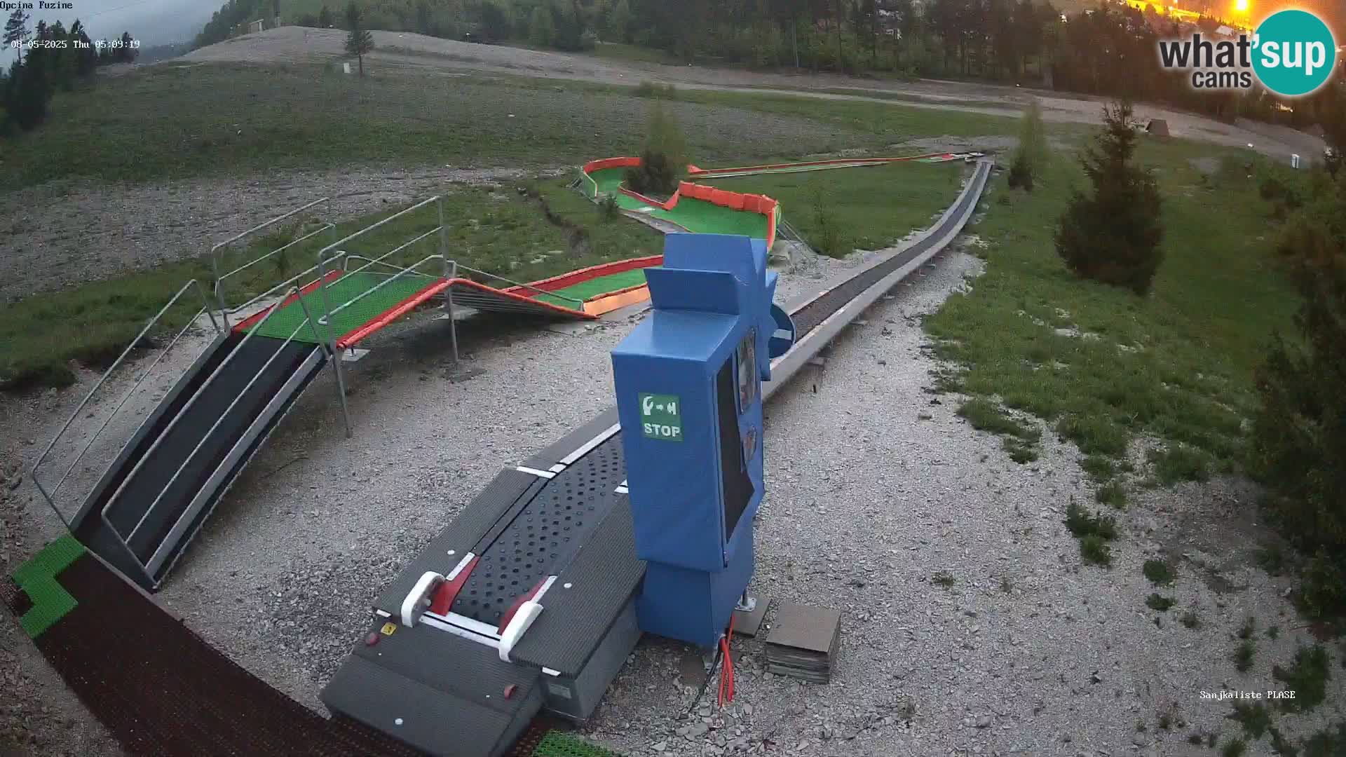 Webcam en direct Piste de luge de Fužine – Croatie