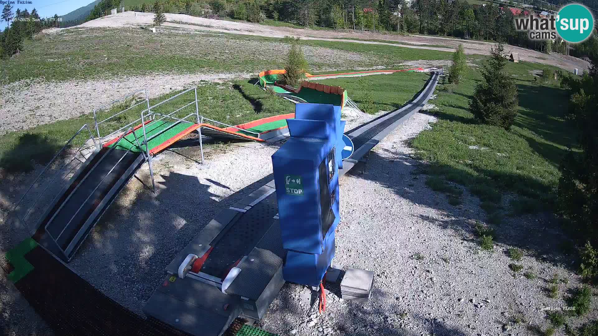 Live webcam Pista da slittino Fužine – Croazia
