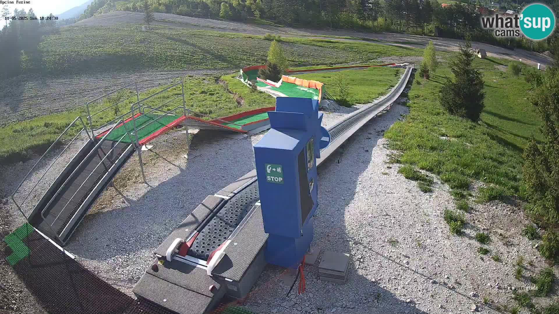 Live webcam Pista da slittino Fužine – Croazia