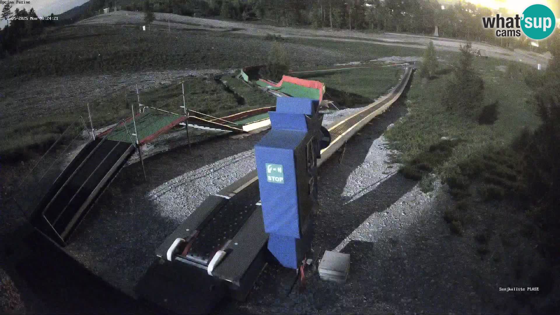 Live webcam Fužine toboggan run – Croatia