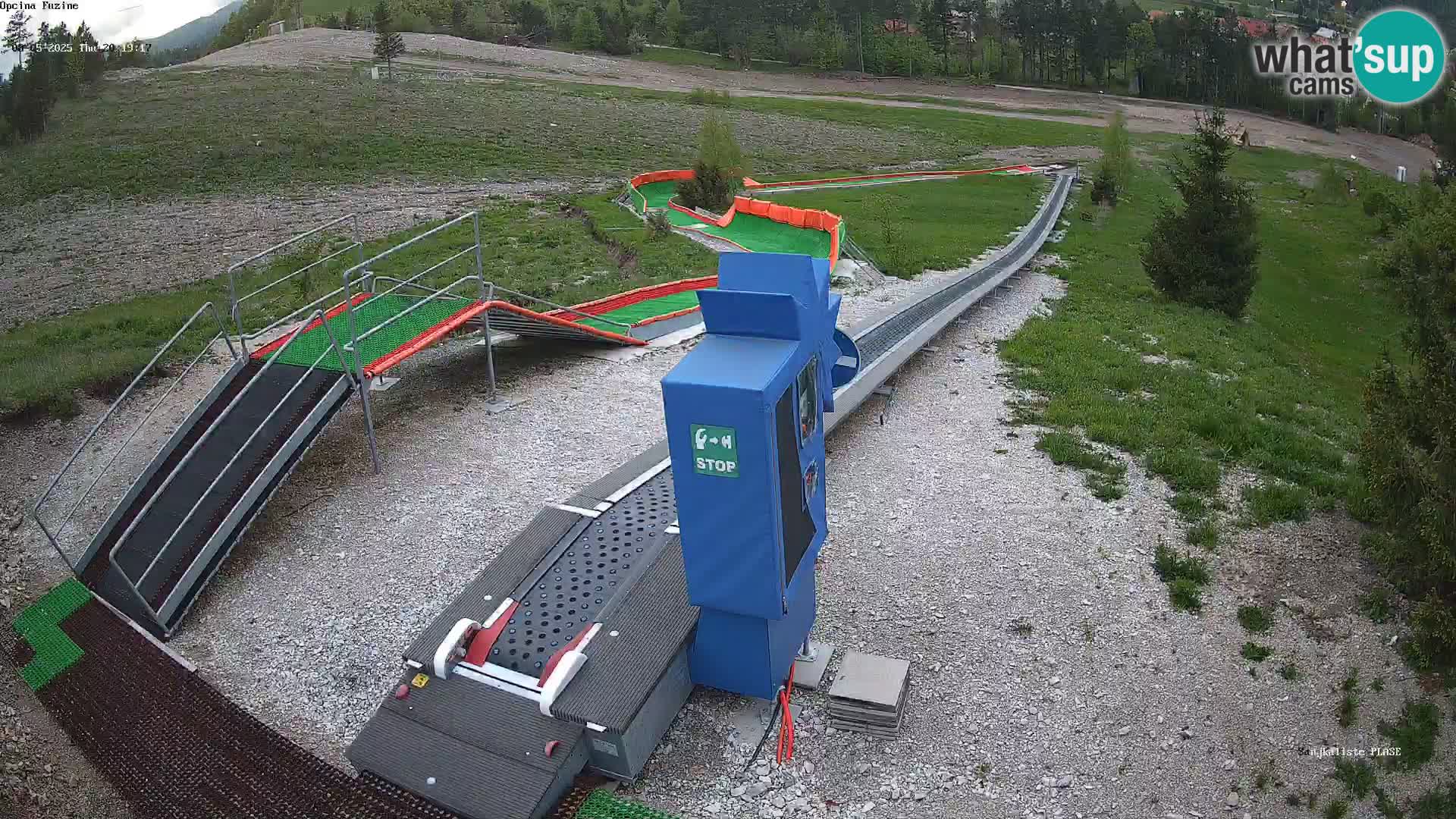 Live webcam Pista da slittino Fužine – Croazia