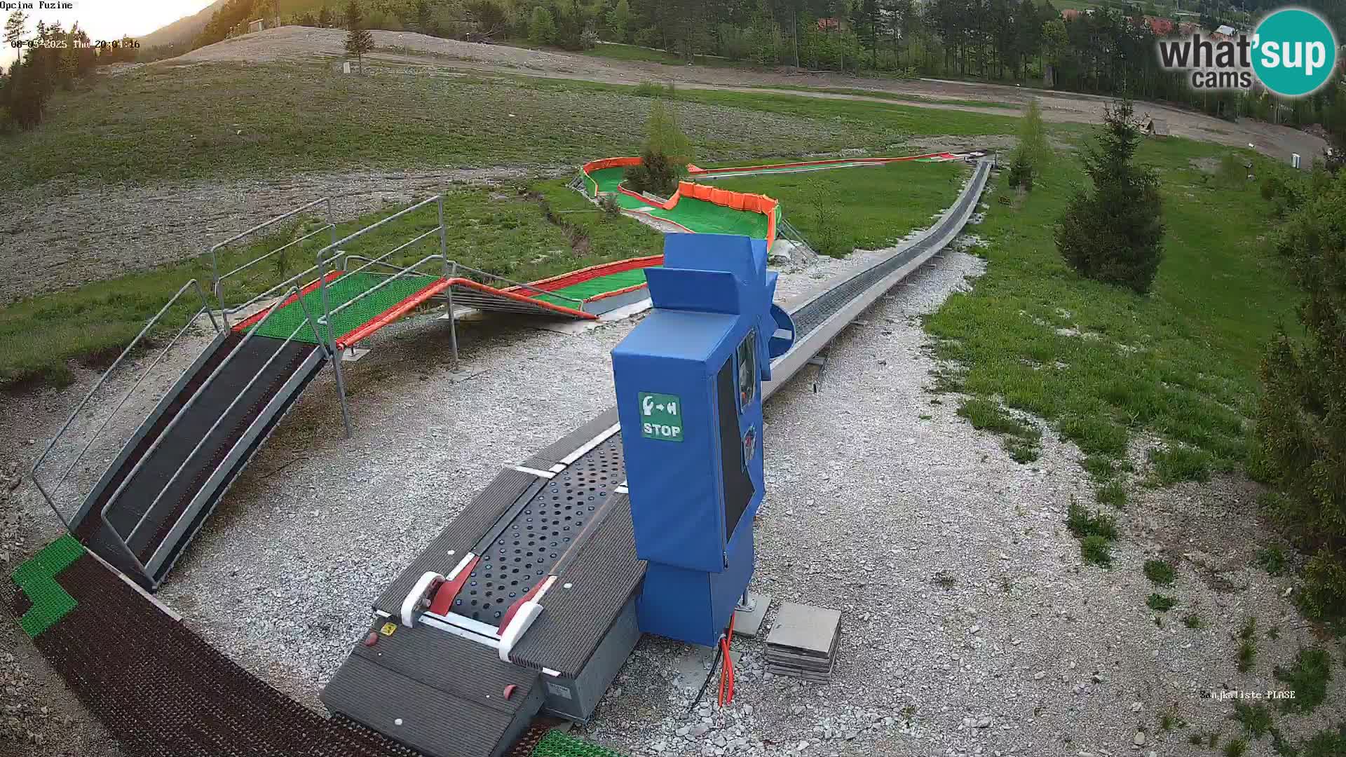 Live webcam Fužine toboggan run – Croatia