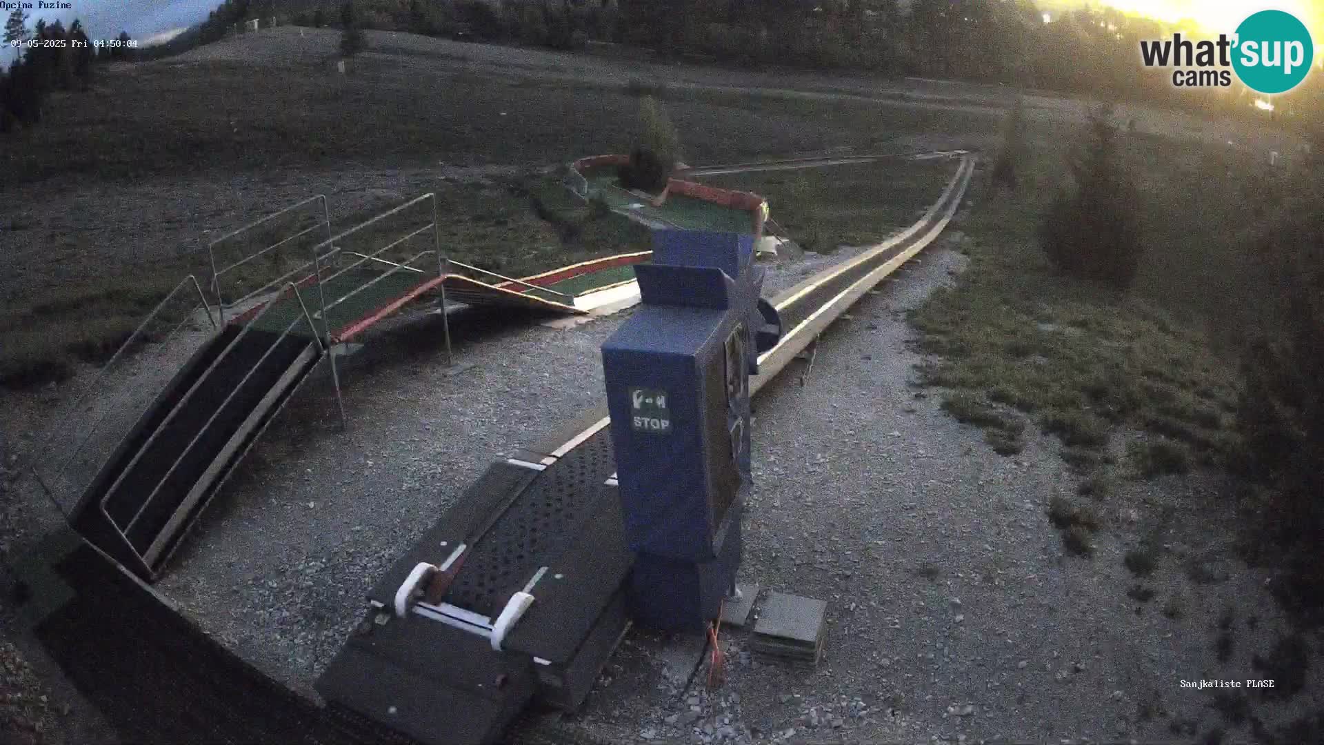 Live webcam Fužine toboggan run – Croatia