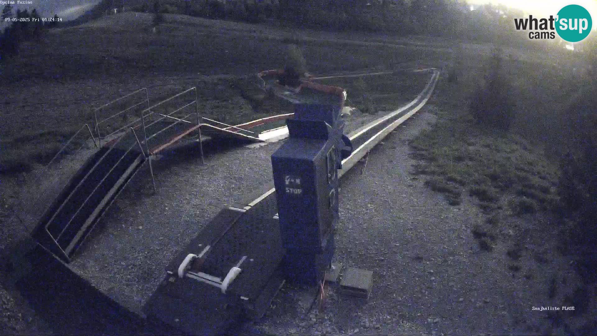 Live webcam Pista da slittino Fužine – Croazia
