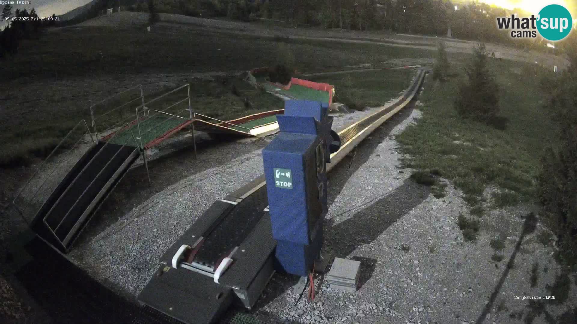 Live webcam Pista da slittino Fužine – Croazia