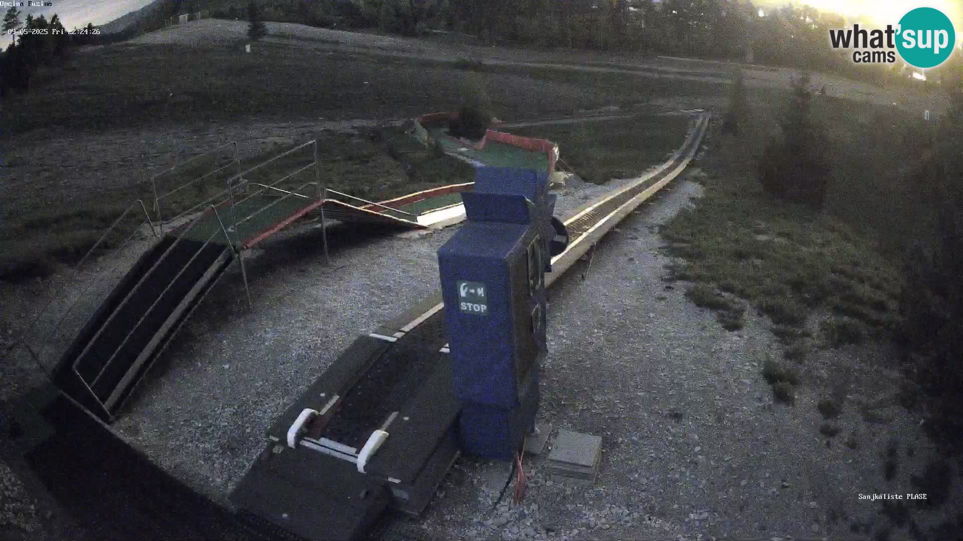 Live webcam Fužine toboggan run – Croatia