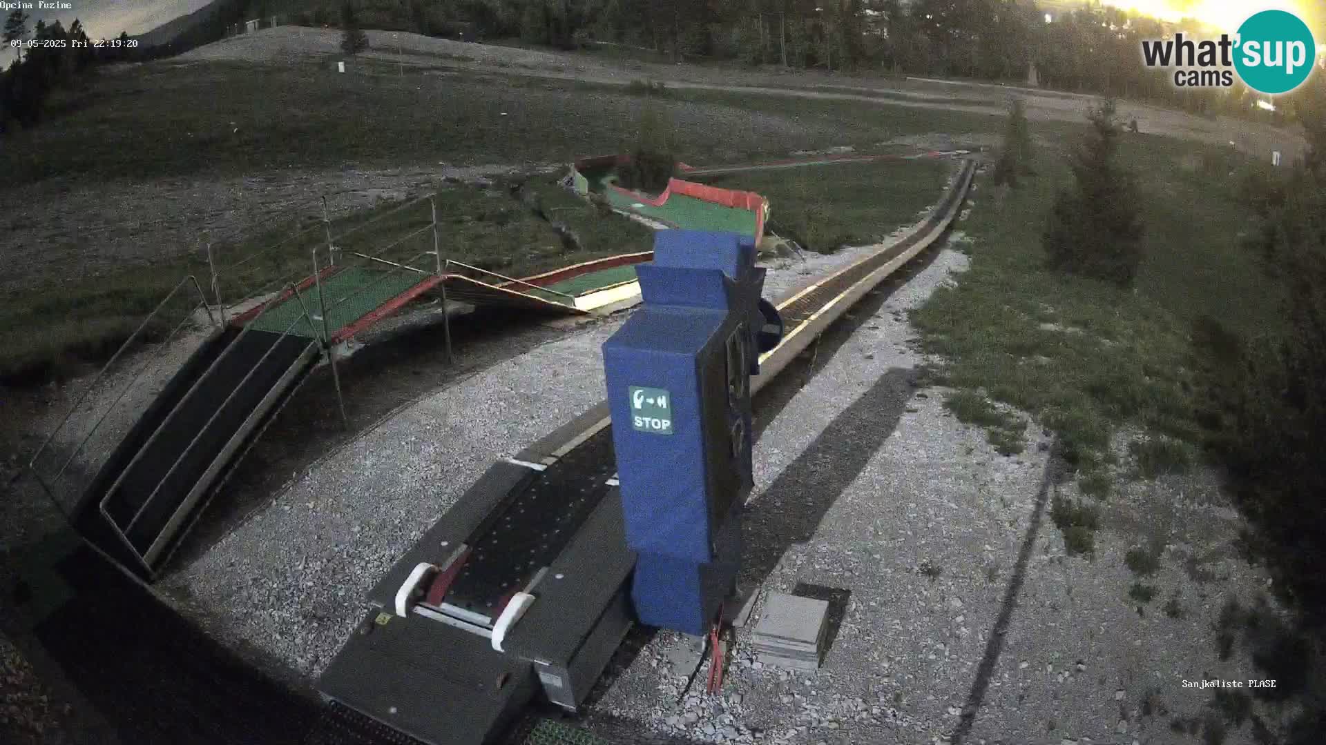 Live webcam Fužine toboggan run – Croatia