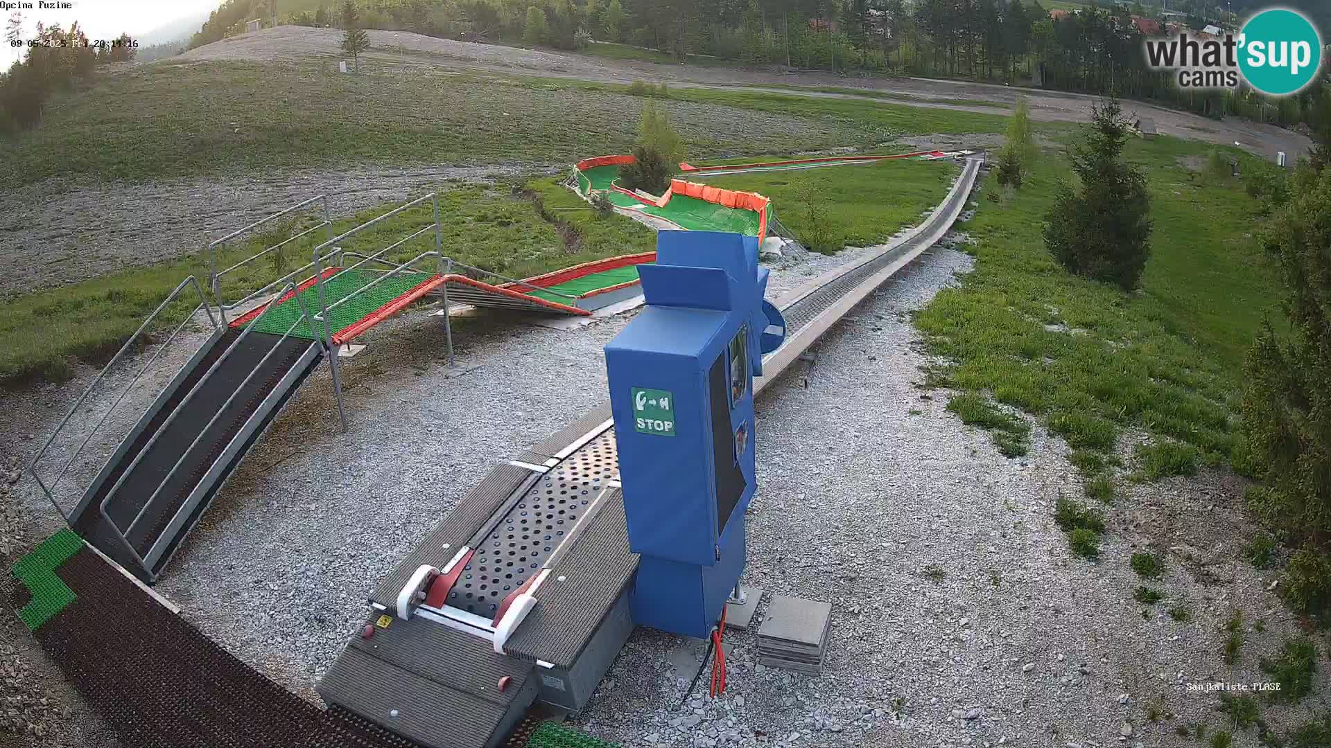 Live webcam Pista da slittino Fužine – Croazia