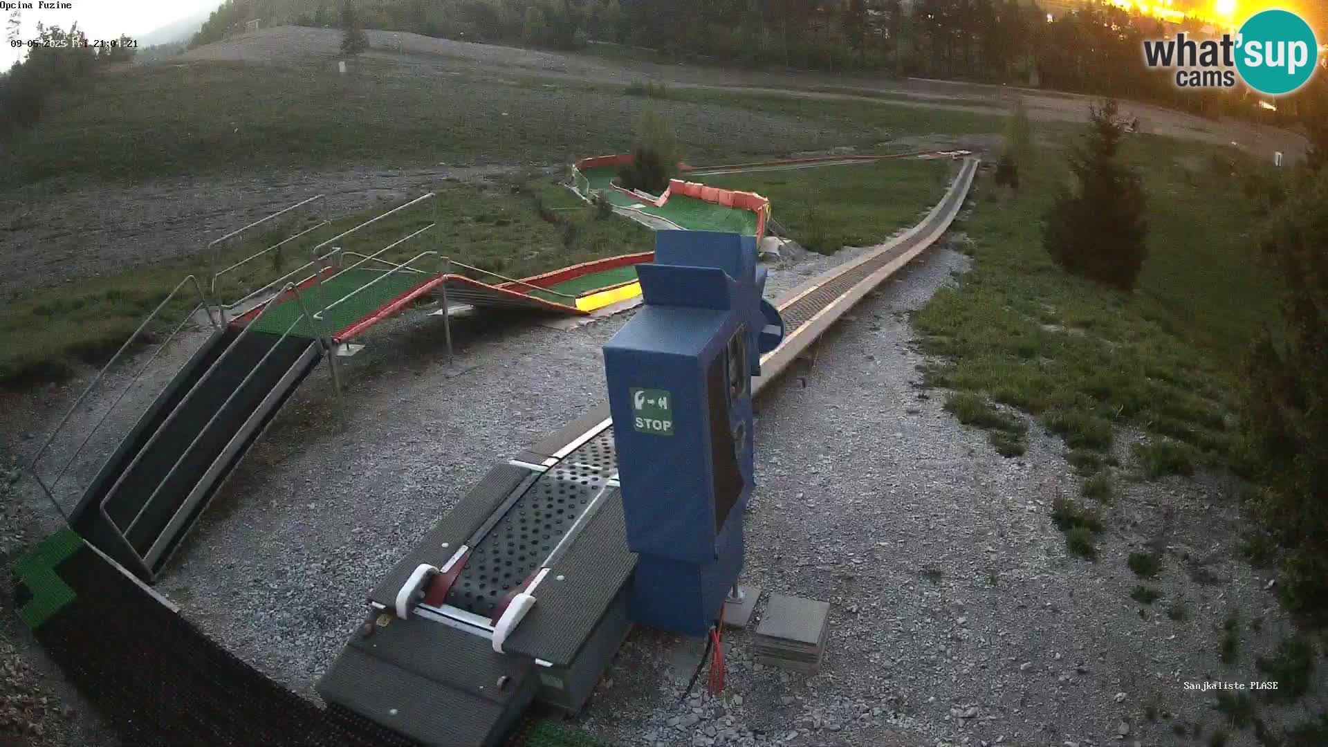Live webcam Fužine toboggan run – Croatia
