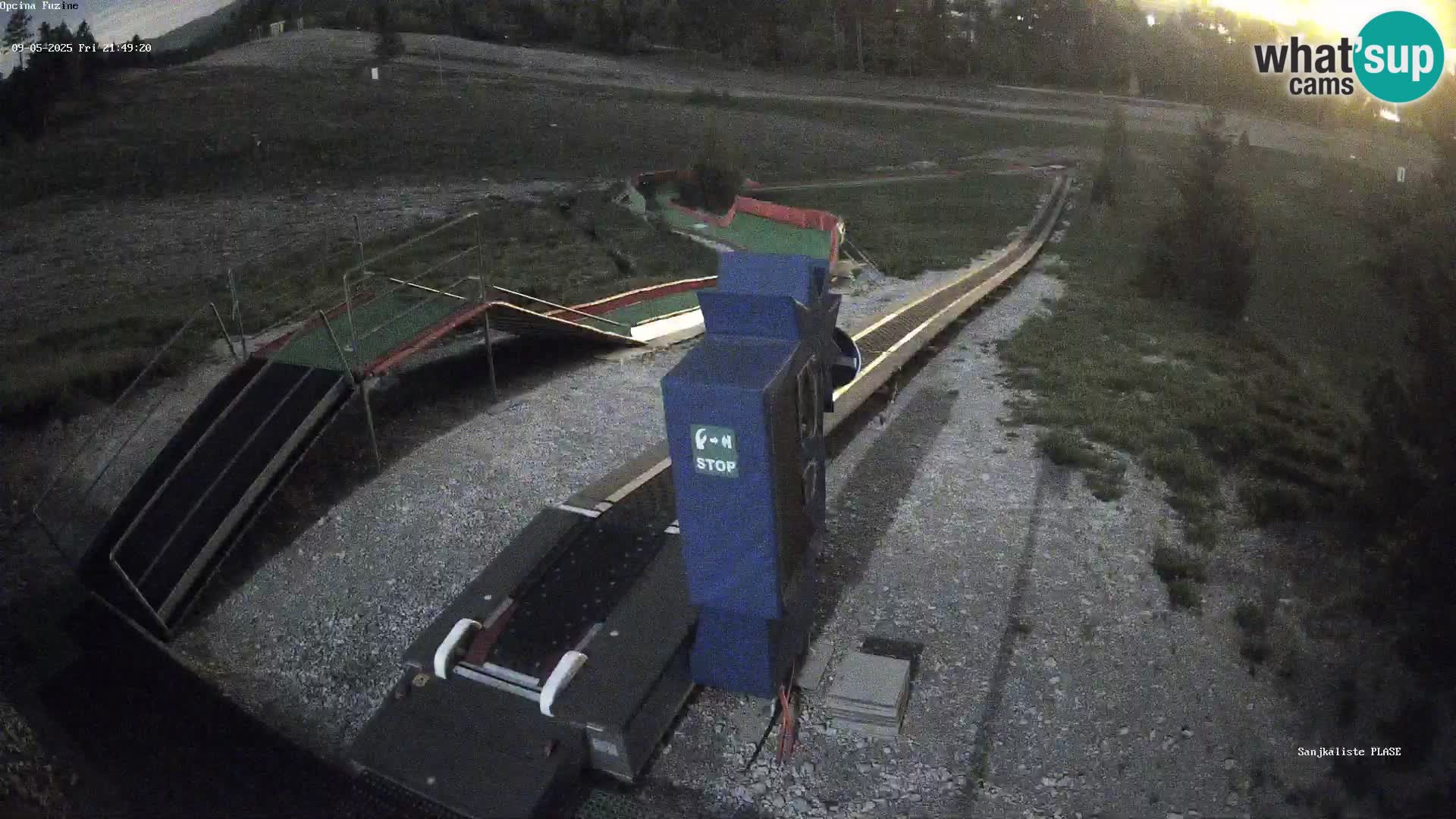 Live webcam Fužine toboggan run – Croatia