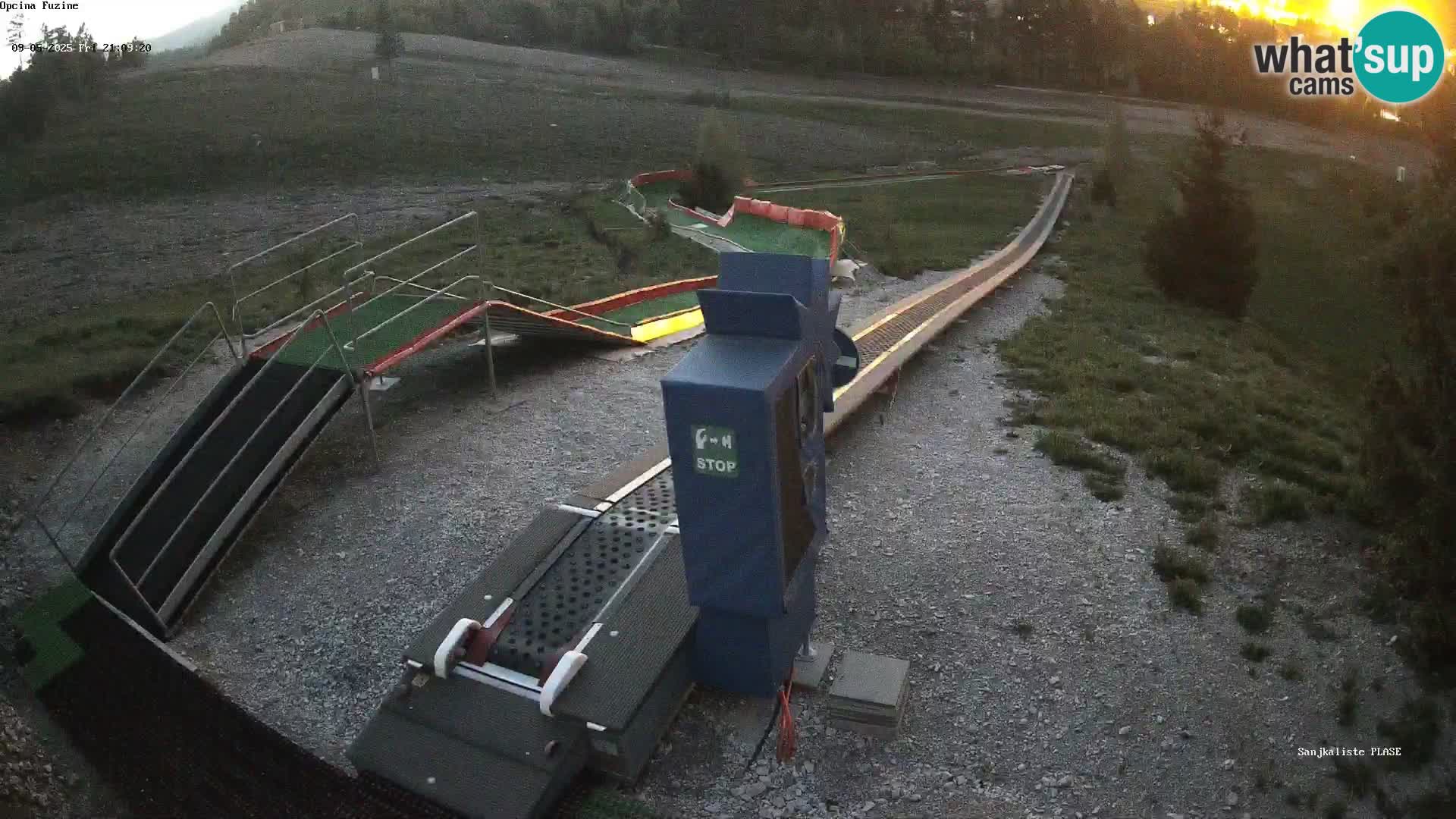 Live webcam Fužine toboggan run – Croatia