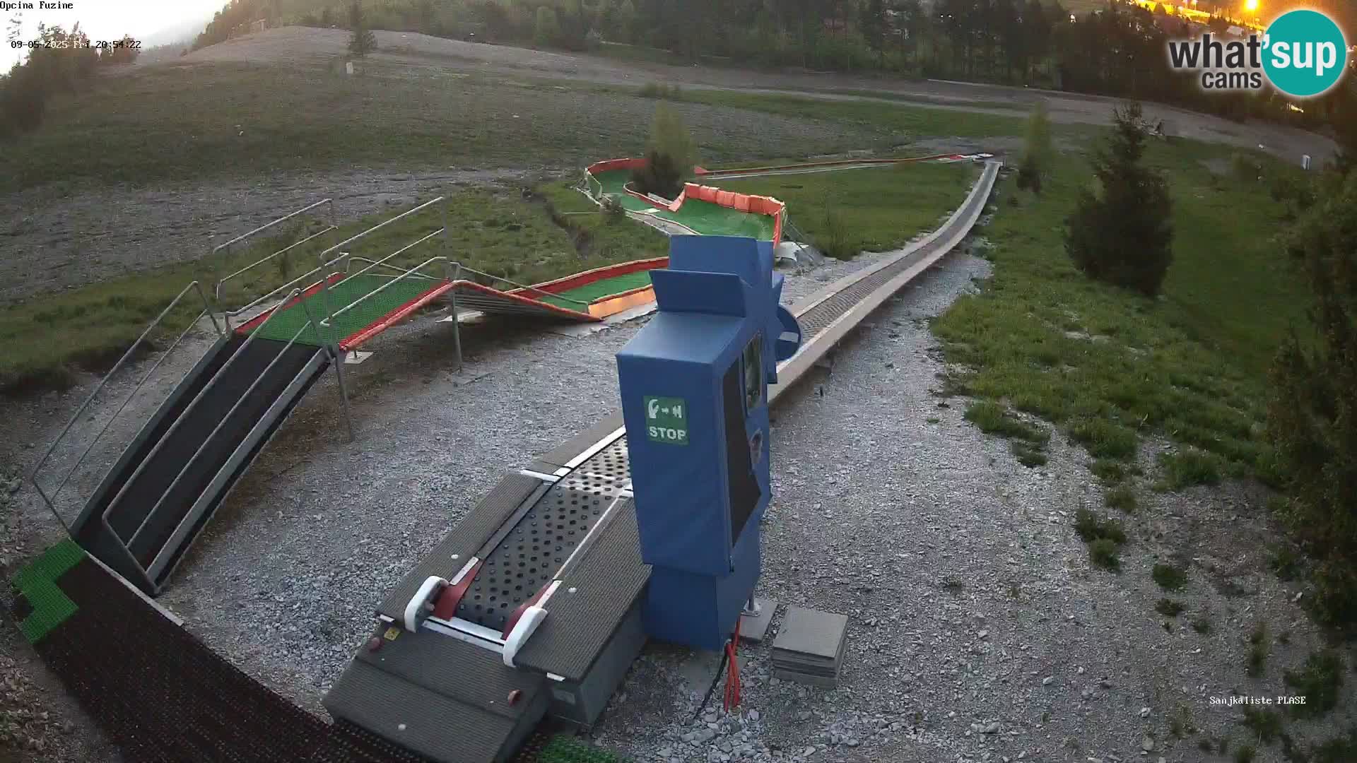 Live webcam Pista da slittino Fužine – Croazia