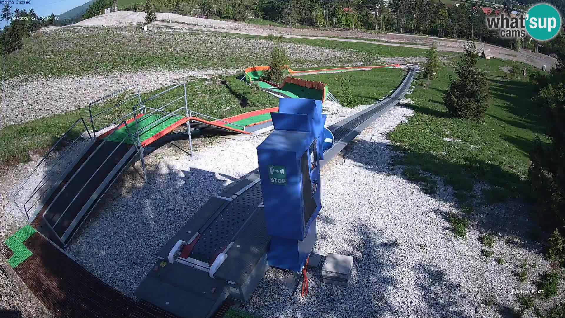 Live webcam Fužine toboggan run – Croatia