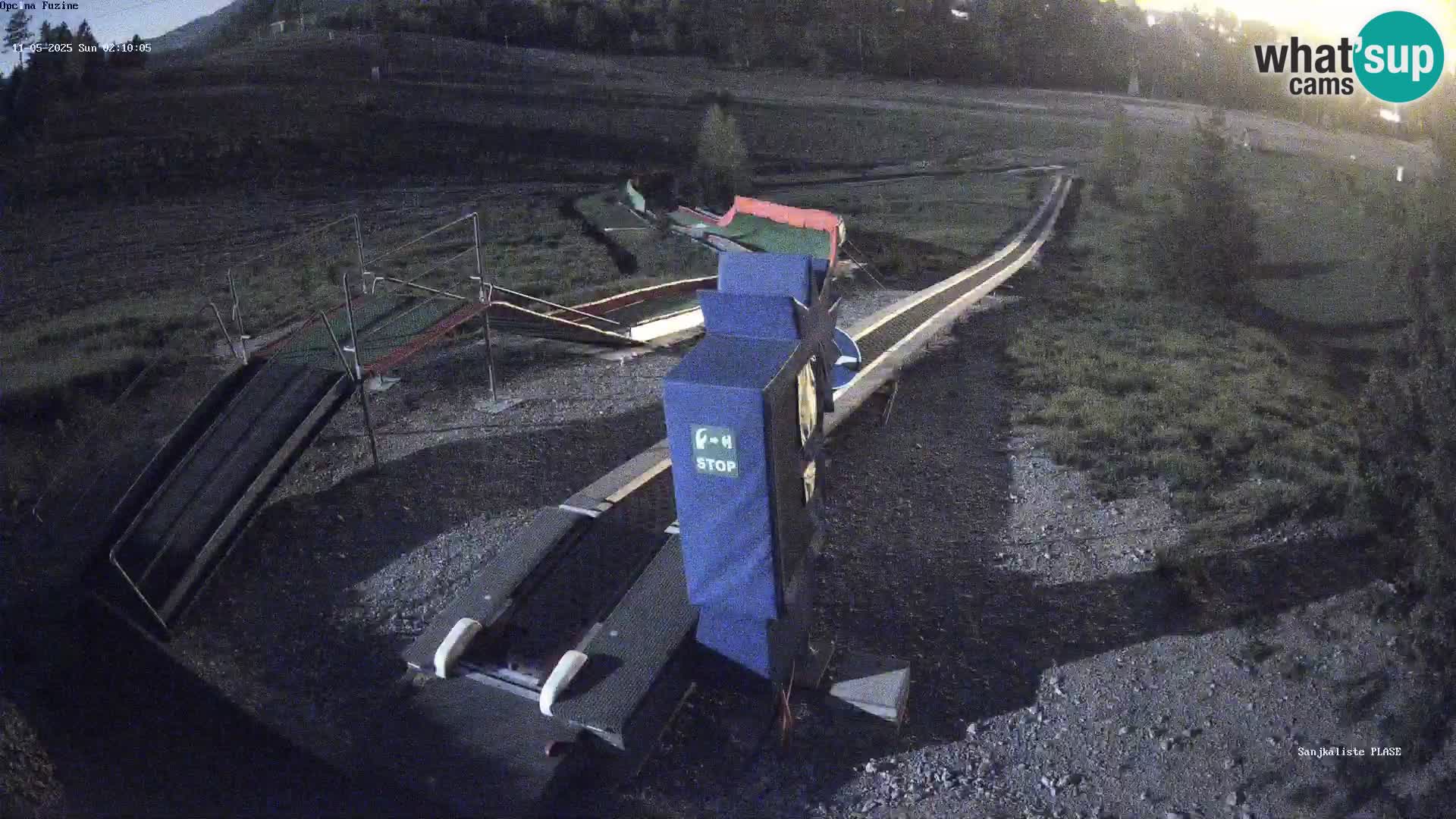 Live webcam Fužine toboggan run – Croatia
