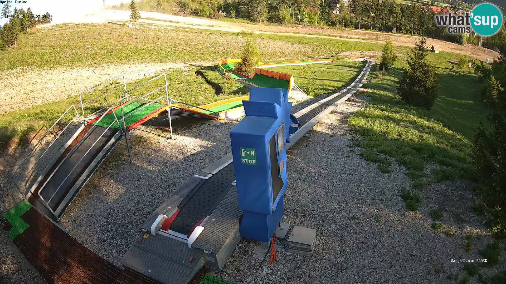 Live webcam Fužine toboggan run – Croatia