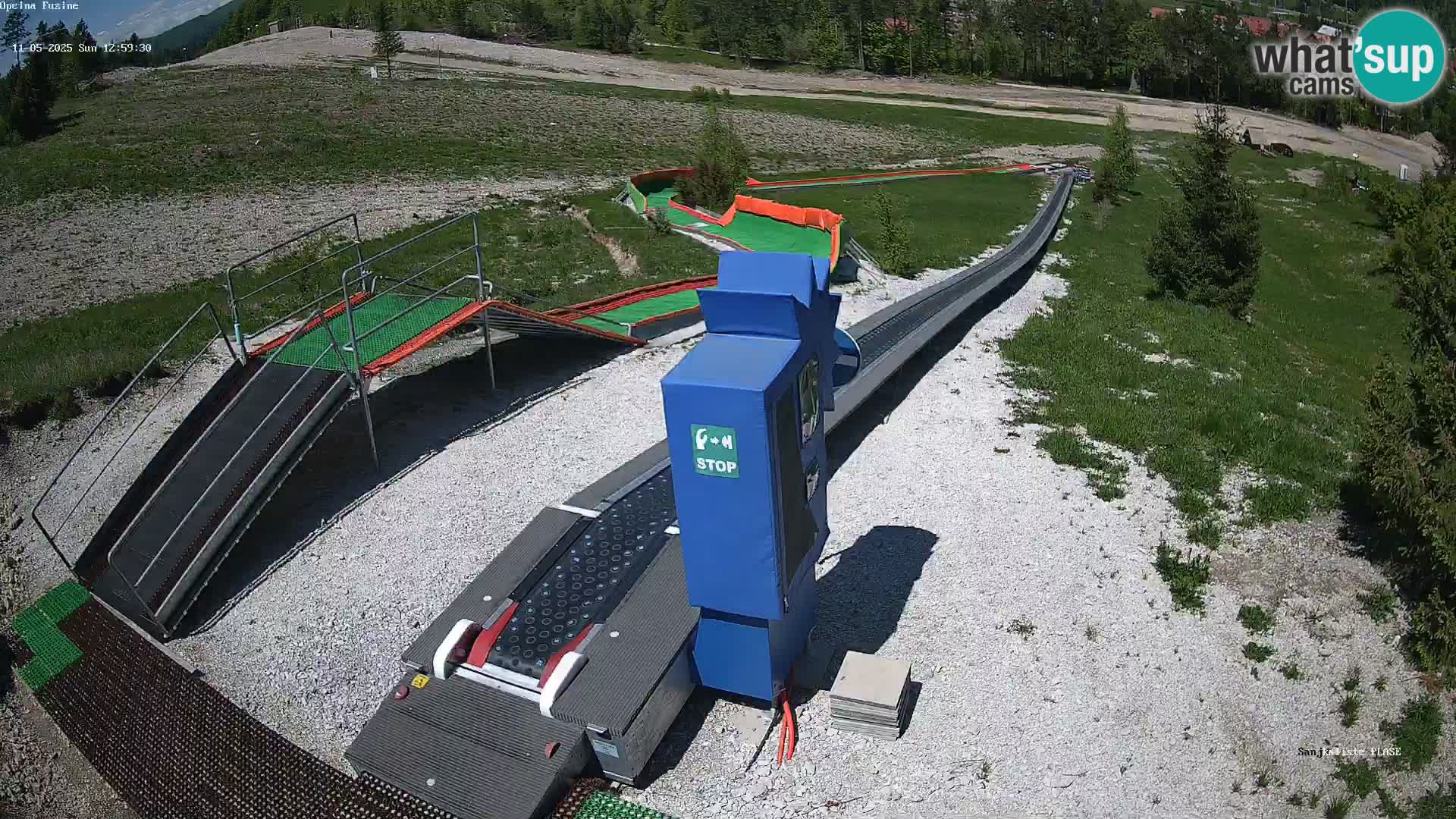Webcam en direct Piste de luge de Fužine – Croatie