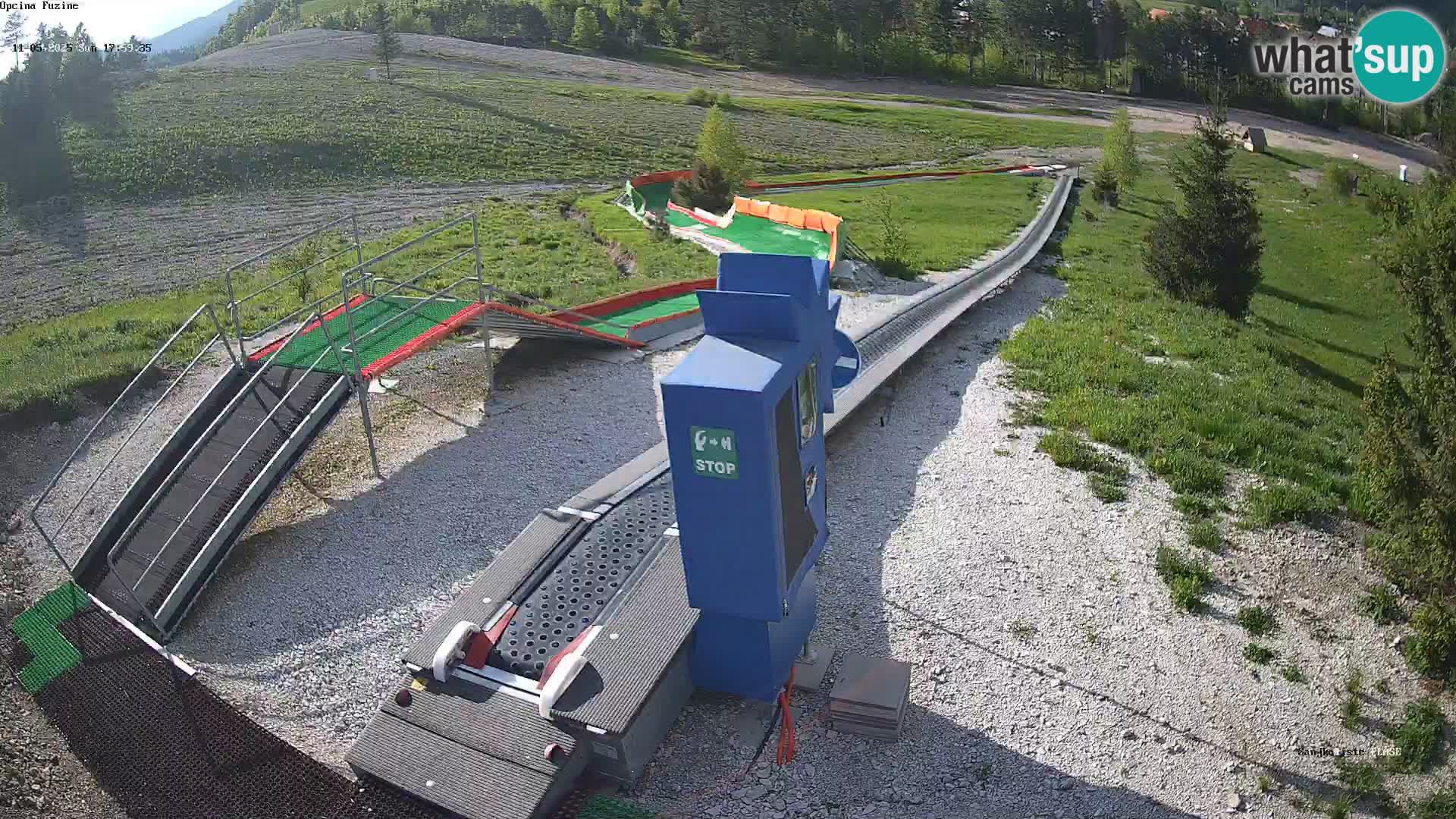 Live webcam Pista da slittino Fužine – Croazia