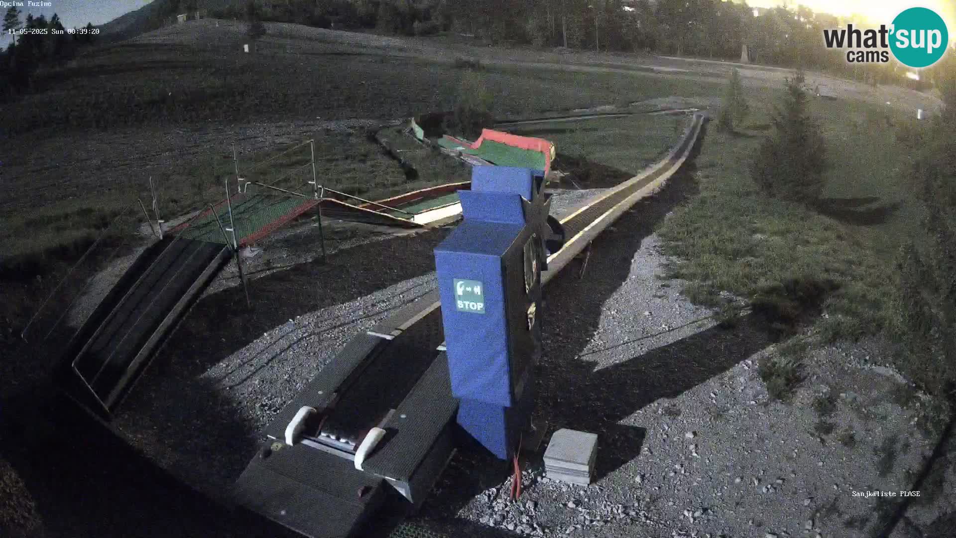 Live webcam Pista da slittino Fužine – Croazia