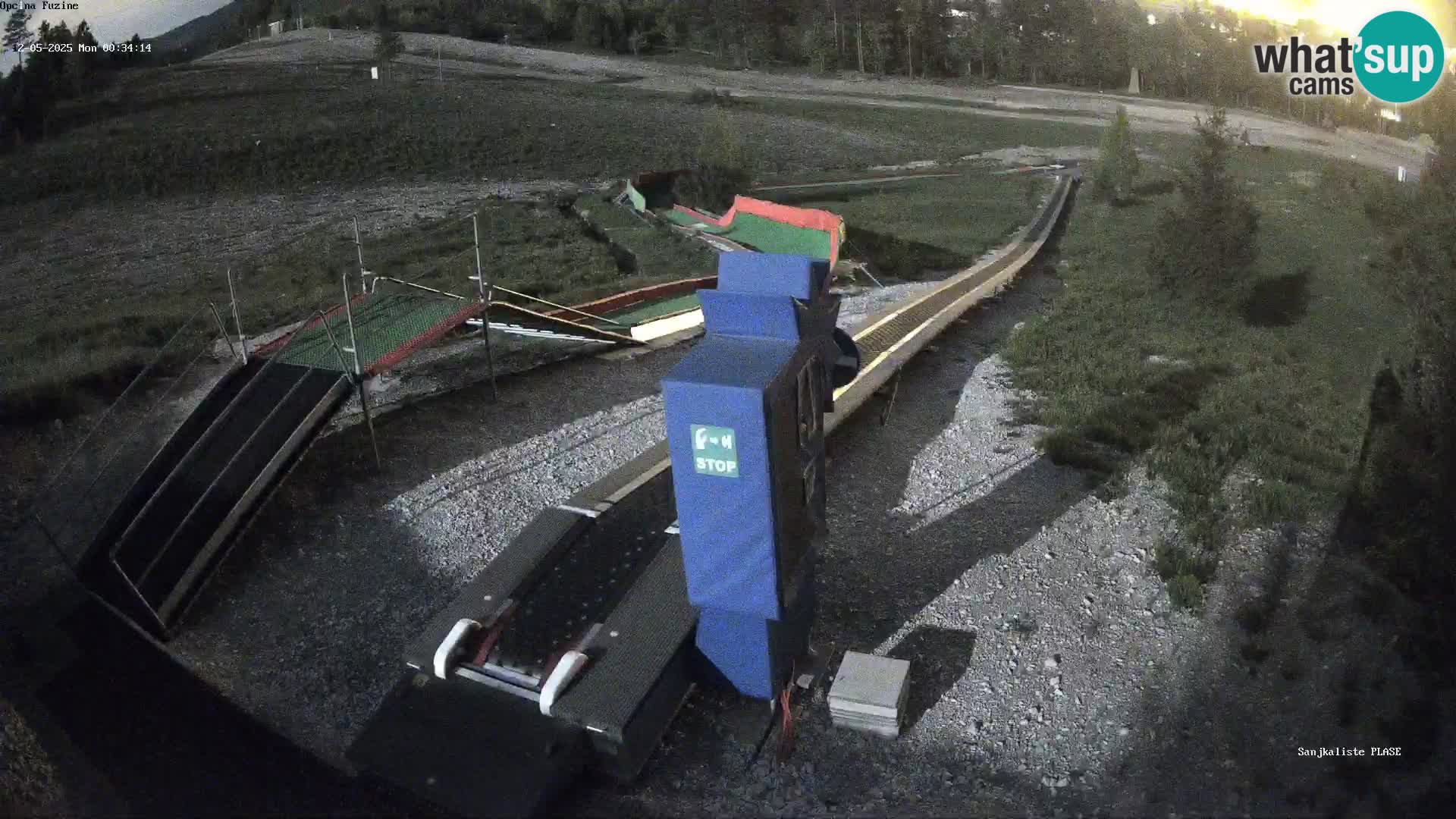 Webcam en vivo Pista de trineo Fužine – Croacia