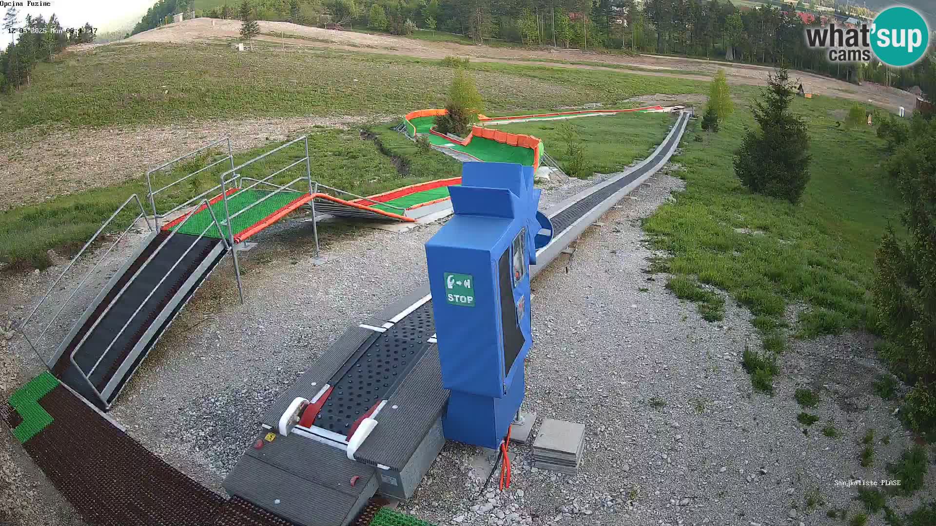 Live webcam Pista da slittino Fužine – Croazia