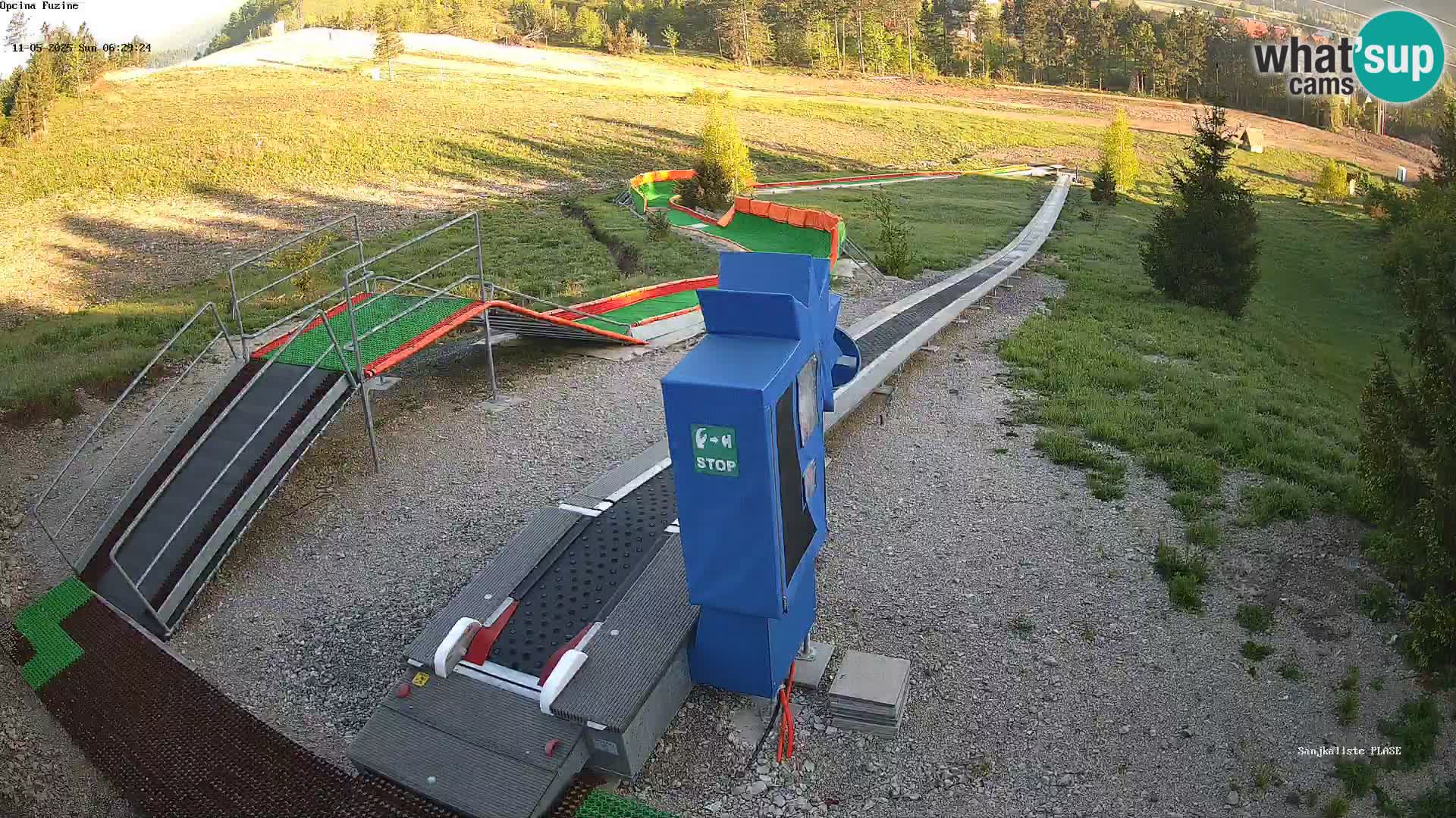 Live webcam Fužine toboggan run – Croatia