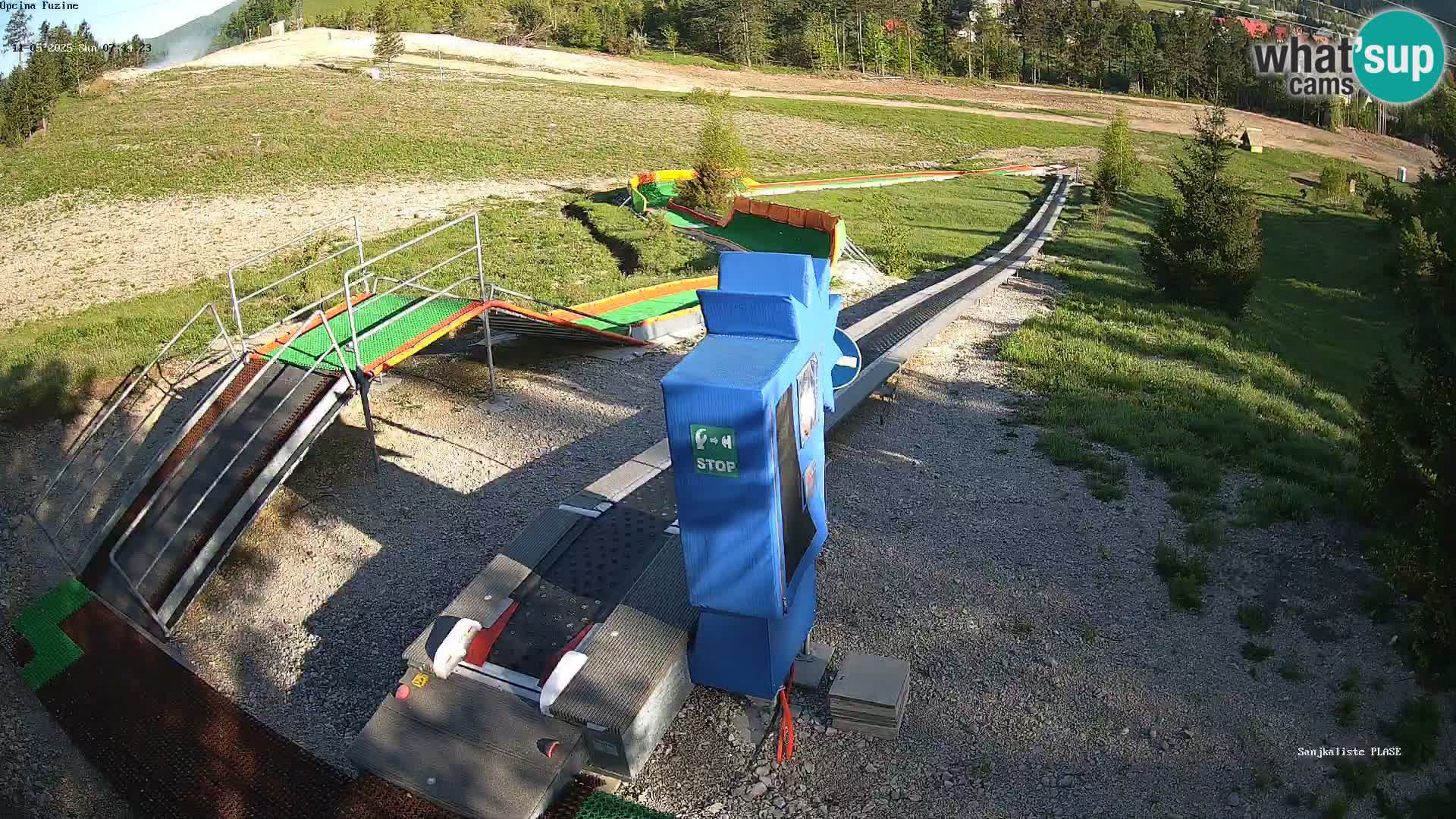 Live webcam Pista da slittino Fužine – Croazia