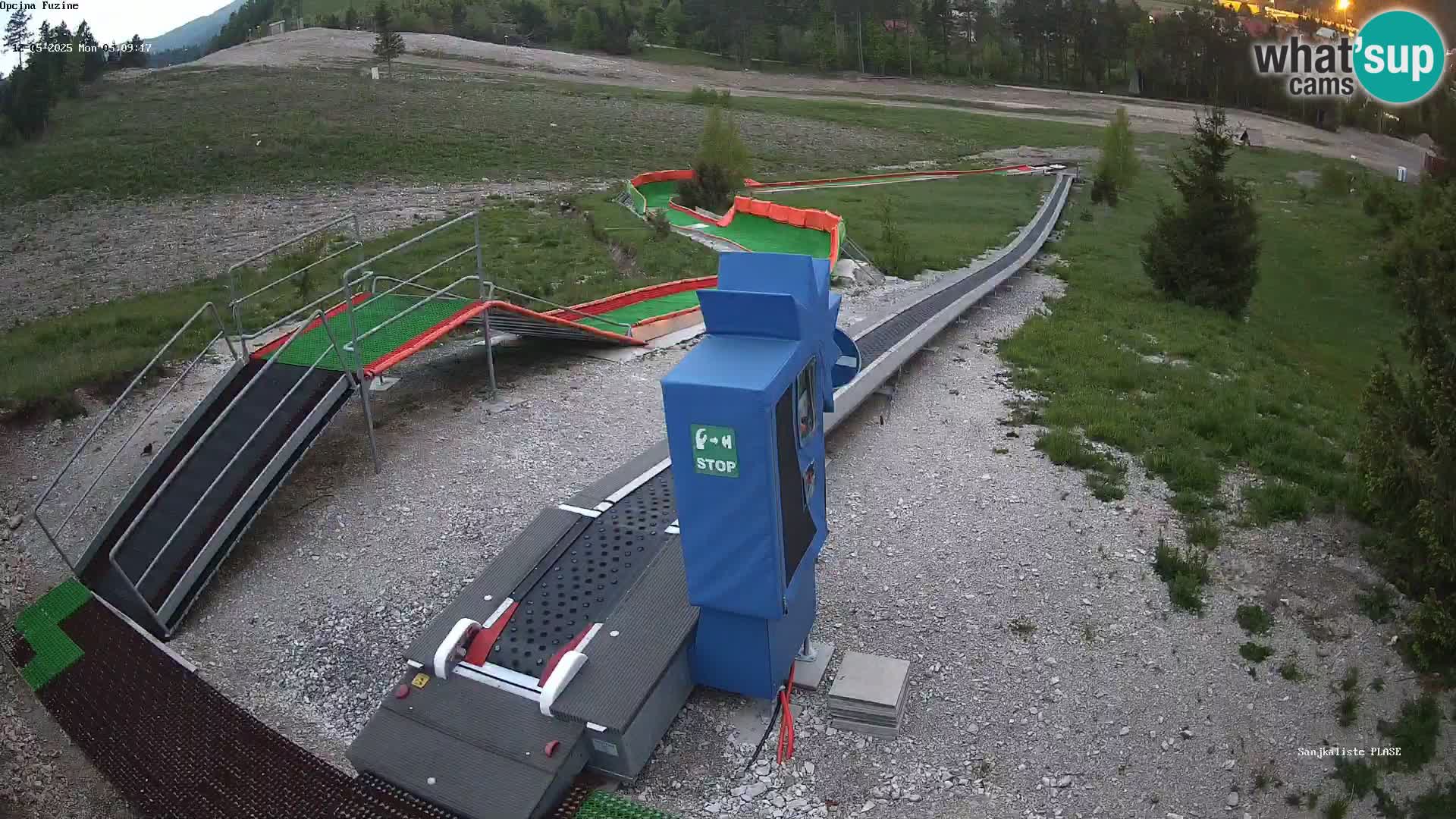 Webcam en direct Piste de luge de Fužine – Croatie