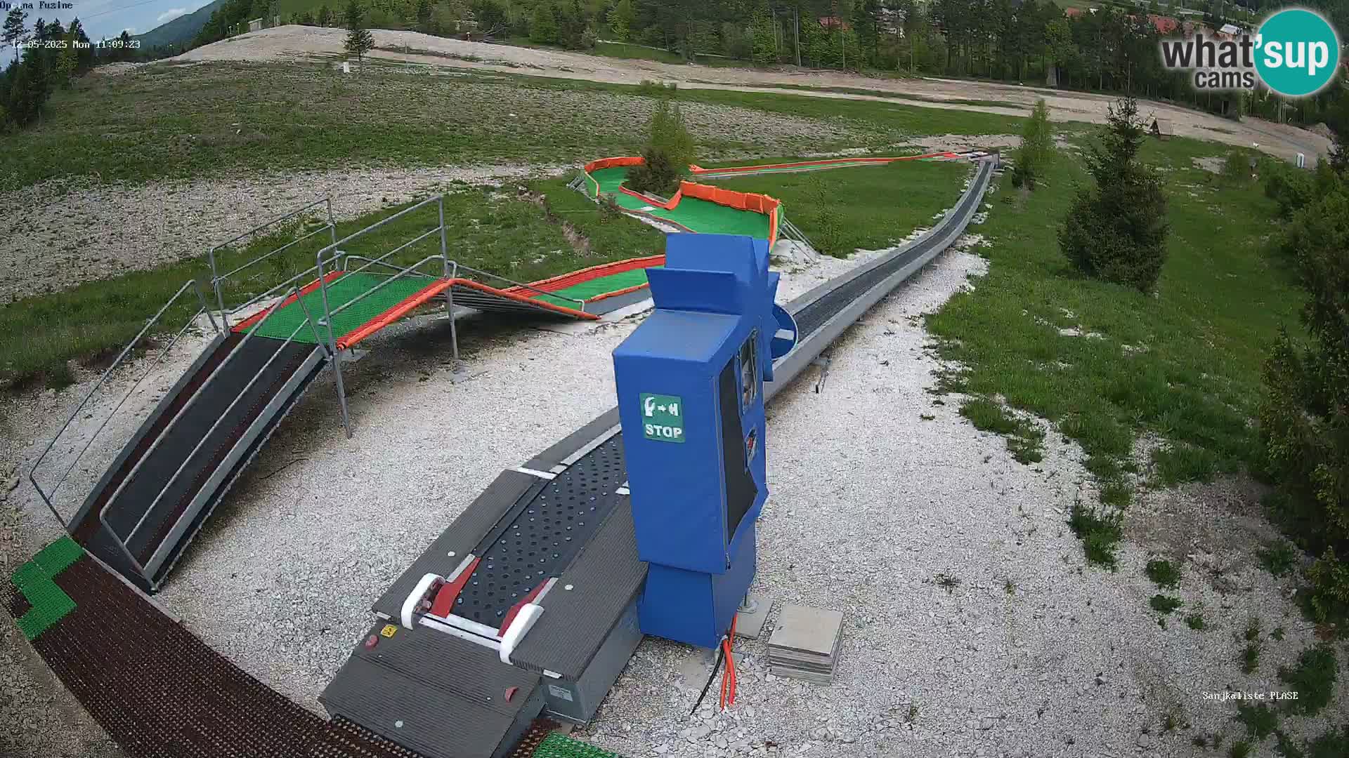 Live webcam Fužine toboggan run – Croatia