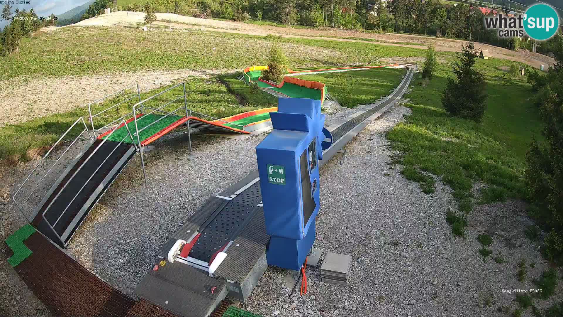 Live webcam Pista da slittino Fužine – Croazia
