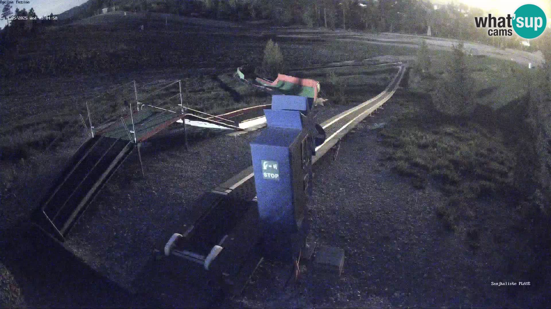 Webcam en vivo Pista de trineo Fužine – Croacia
