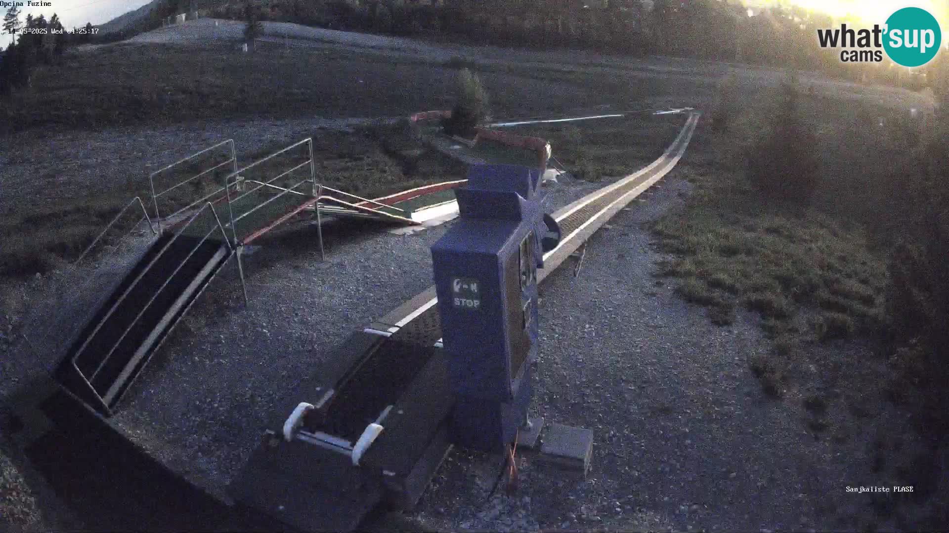 Live webcam Pista da slittino Fužine – Croazia