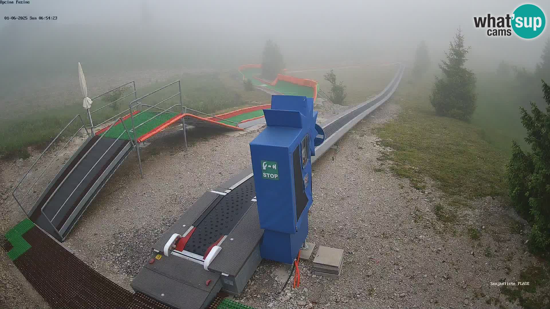 Live webcam Pista da slittino Fužine – Croazia