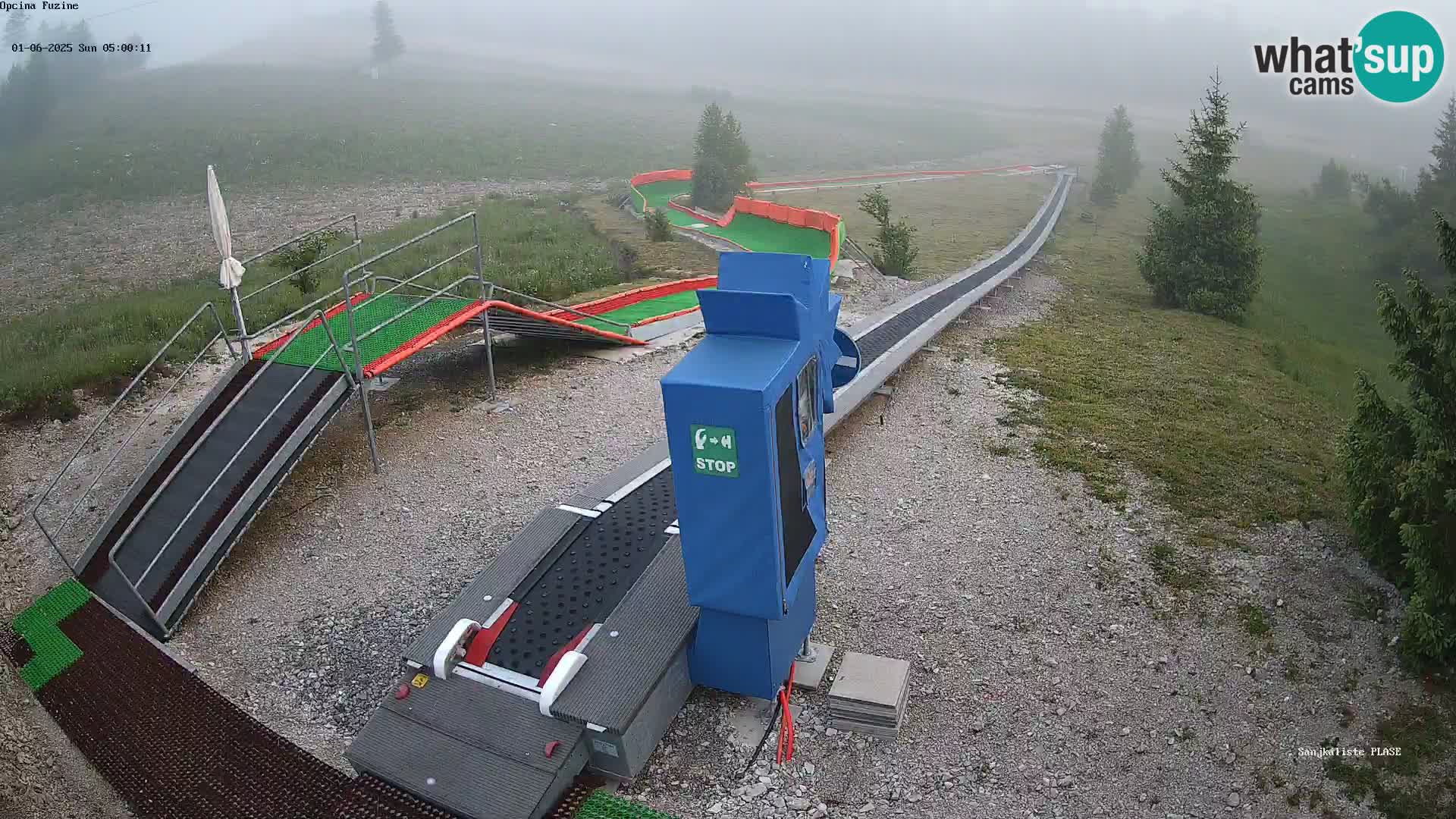 Webcam en direct Piste de luge de Fužine – Croatie