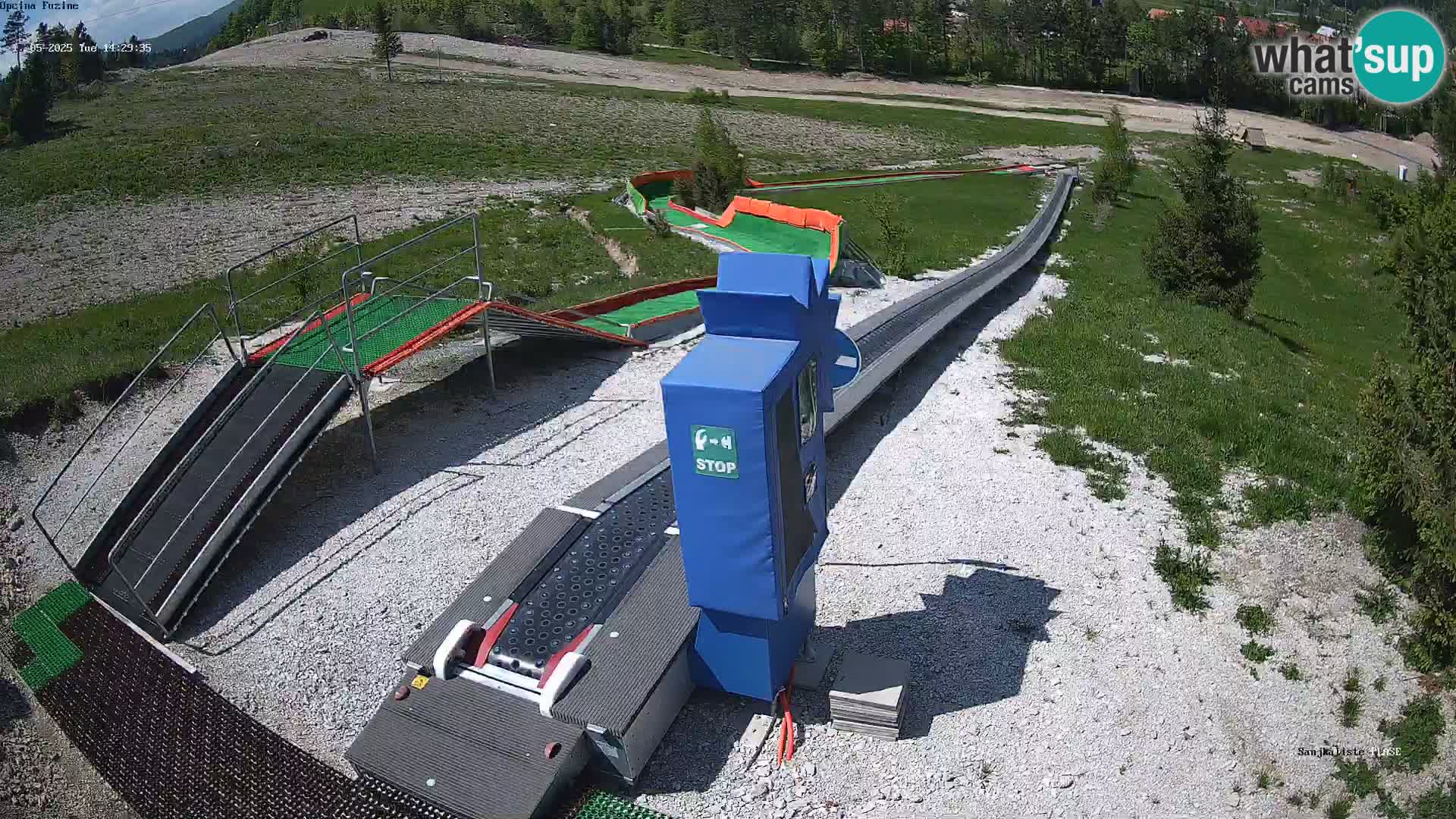 Webcam en direct Piste de luge de Fužine – Croatie