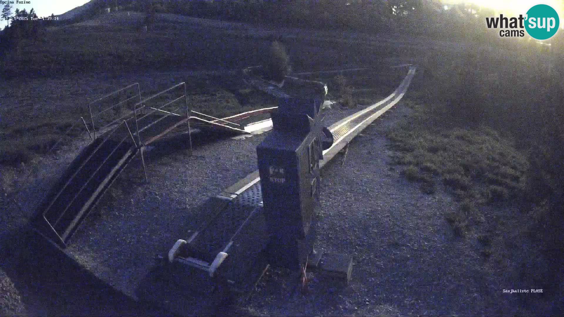 Live webcam Fužine toboggan run – Croatia