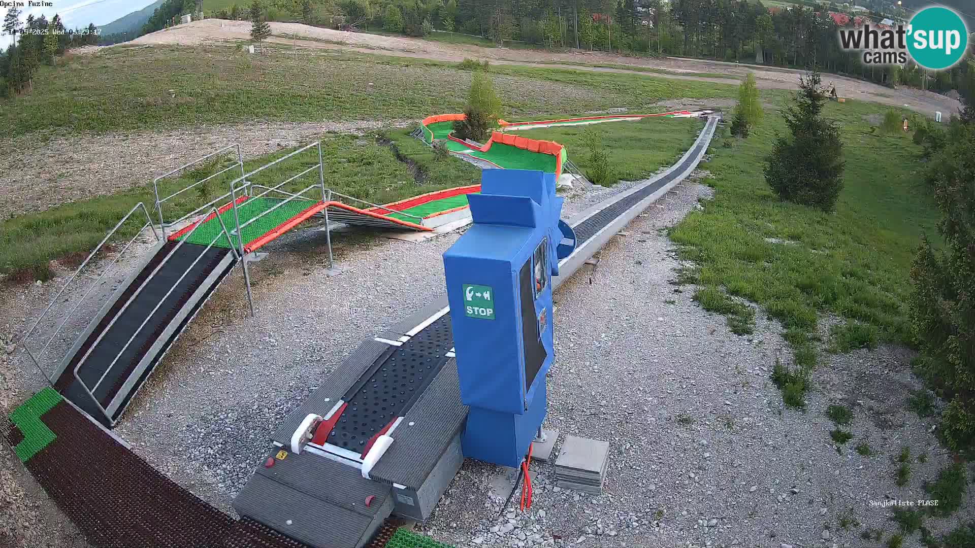 Live webcam Fužine toboggan run – Croatia