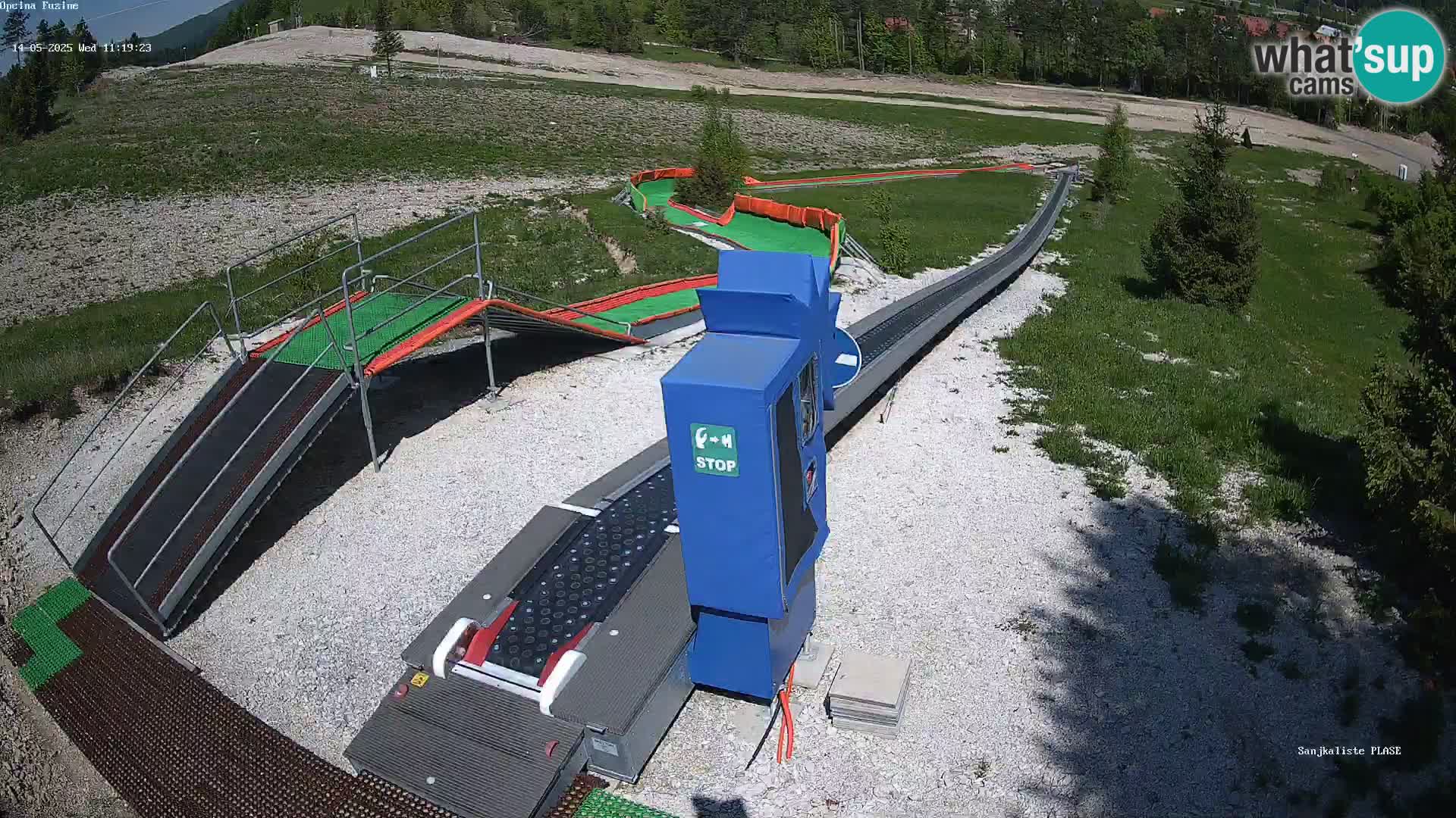 Live webcam Fužine toboggan run – Croatia