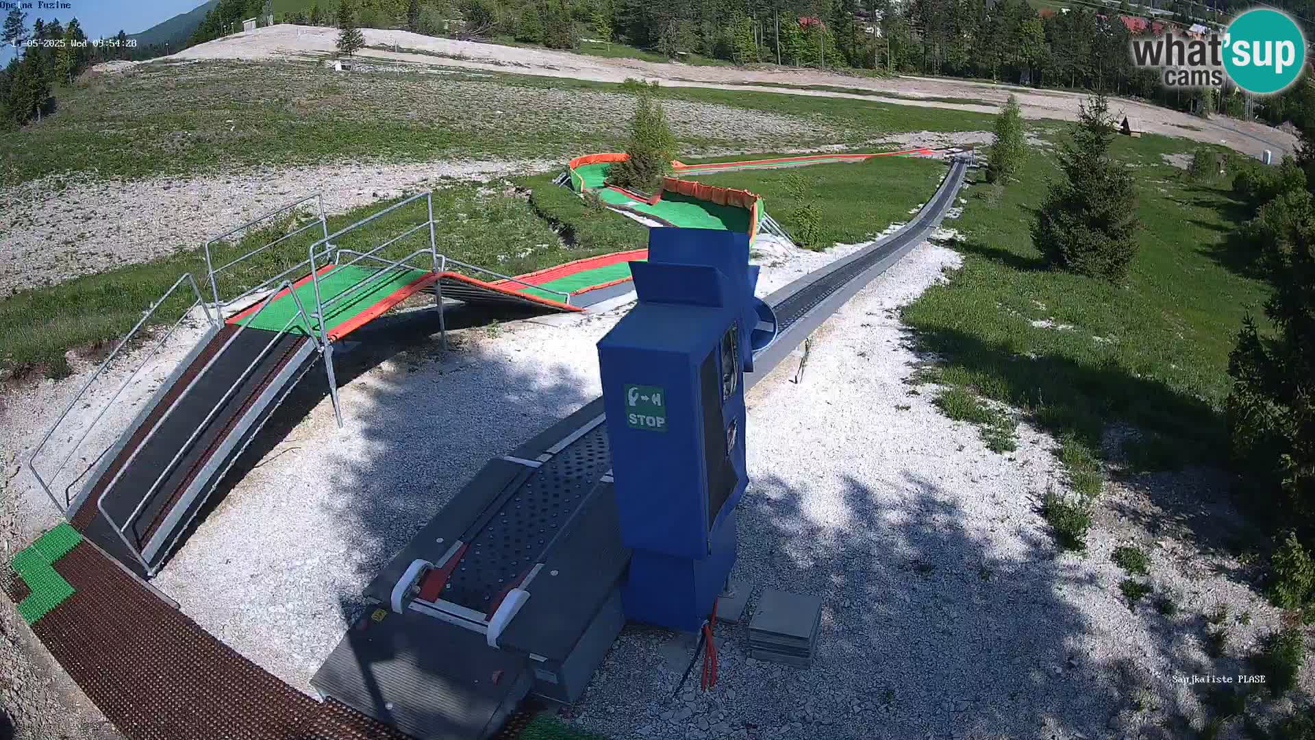 Live webcam Fužine toboggan run – Croatia