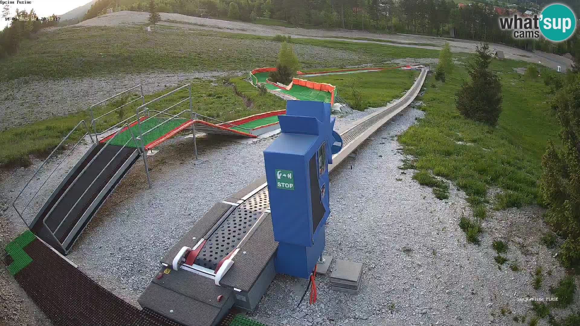 Live webcam Fužine toboggan run – Croatia