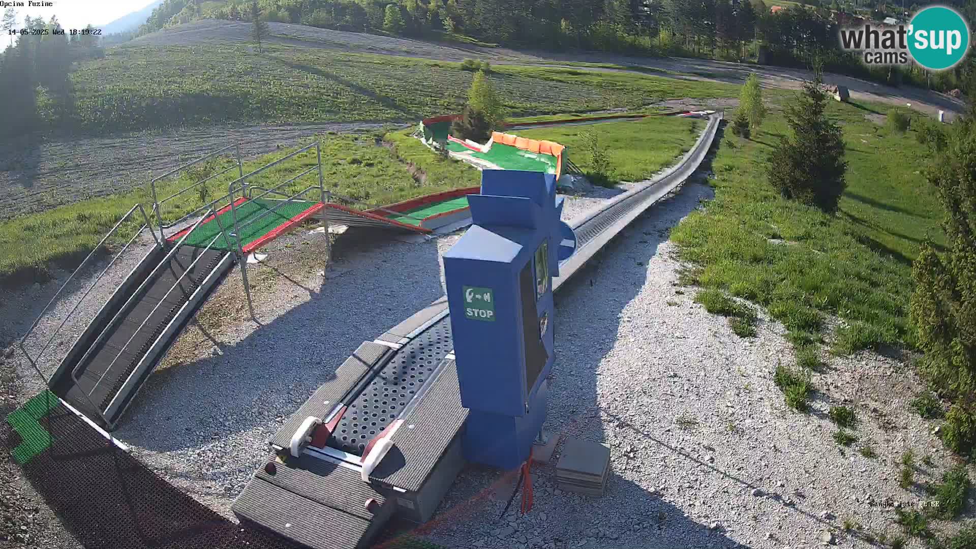 Live webcam Fužine toboggan run – Croatia