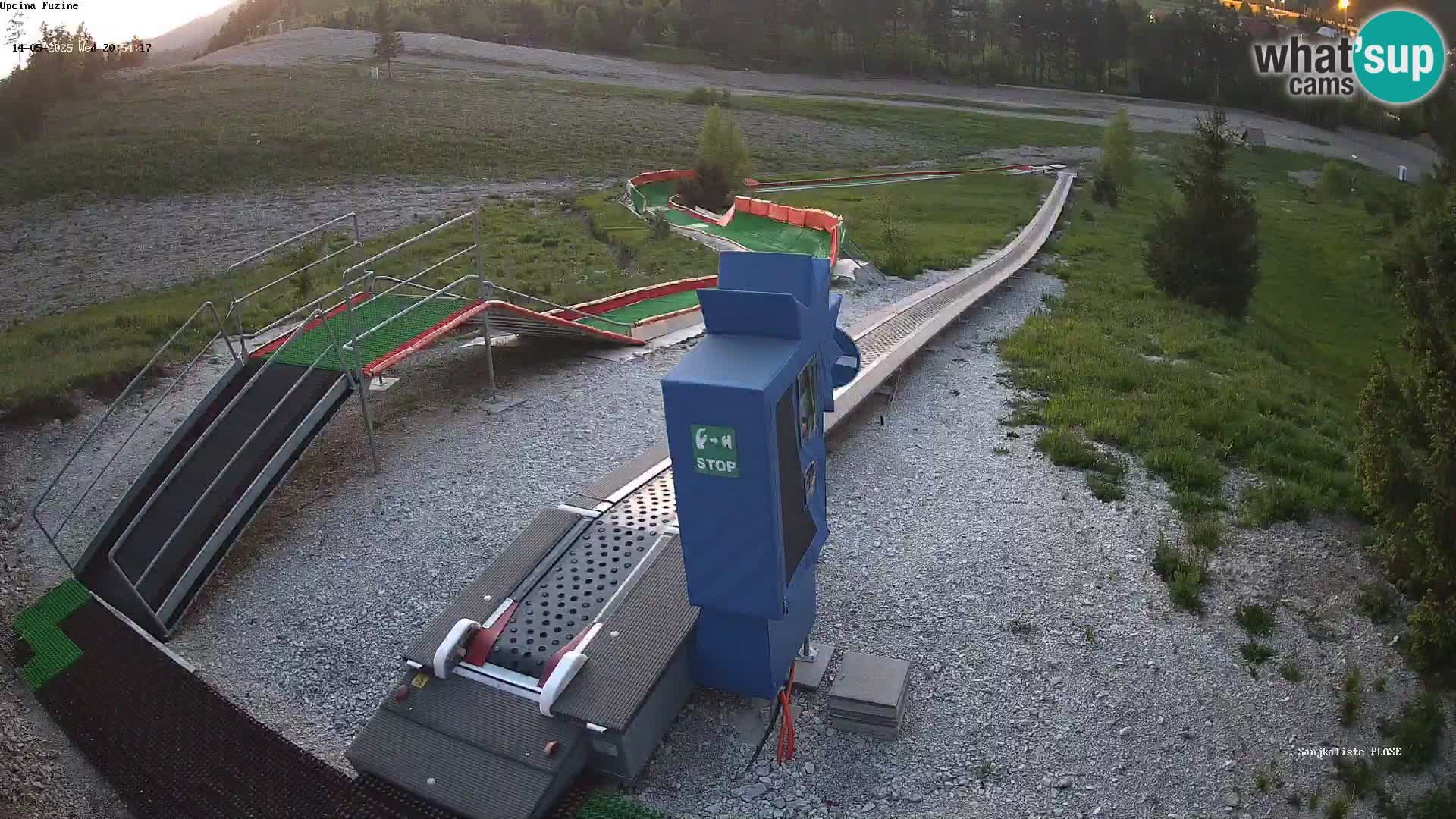 Live webcam Fužine toboggan run – Croatia