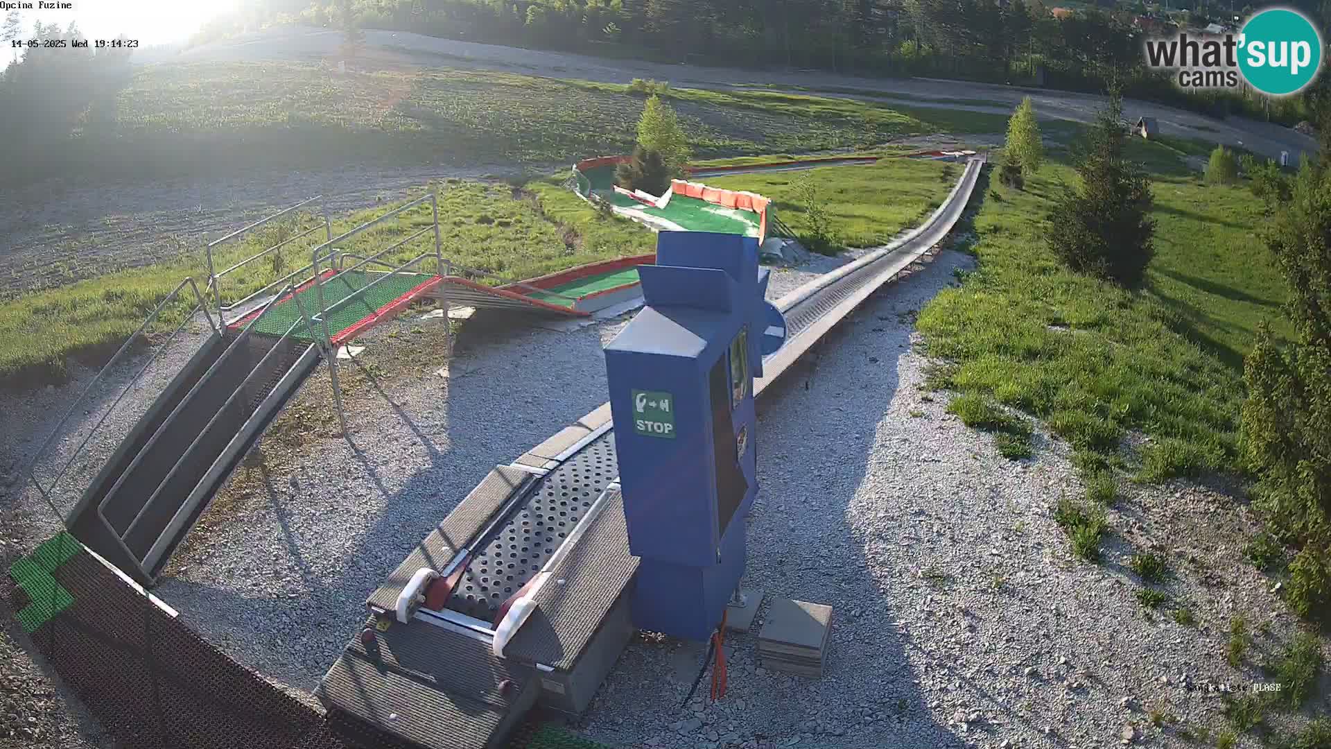 Live webcam Fužine toboggan run – Croatia